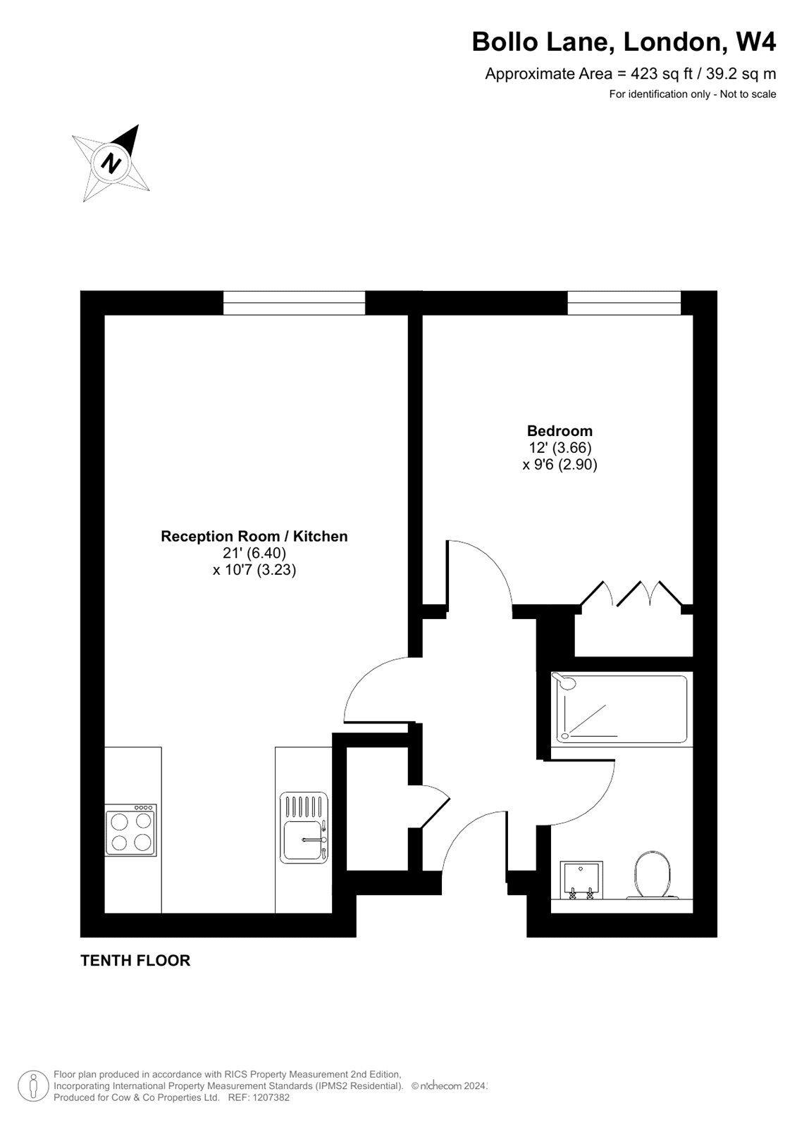 Flat 89, 102, Bollo Lane, Acton floorplan
