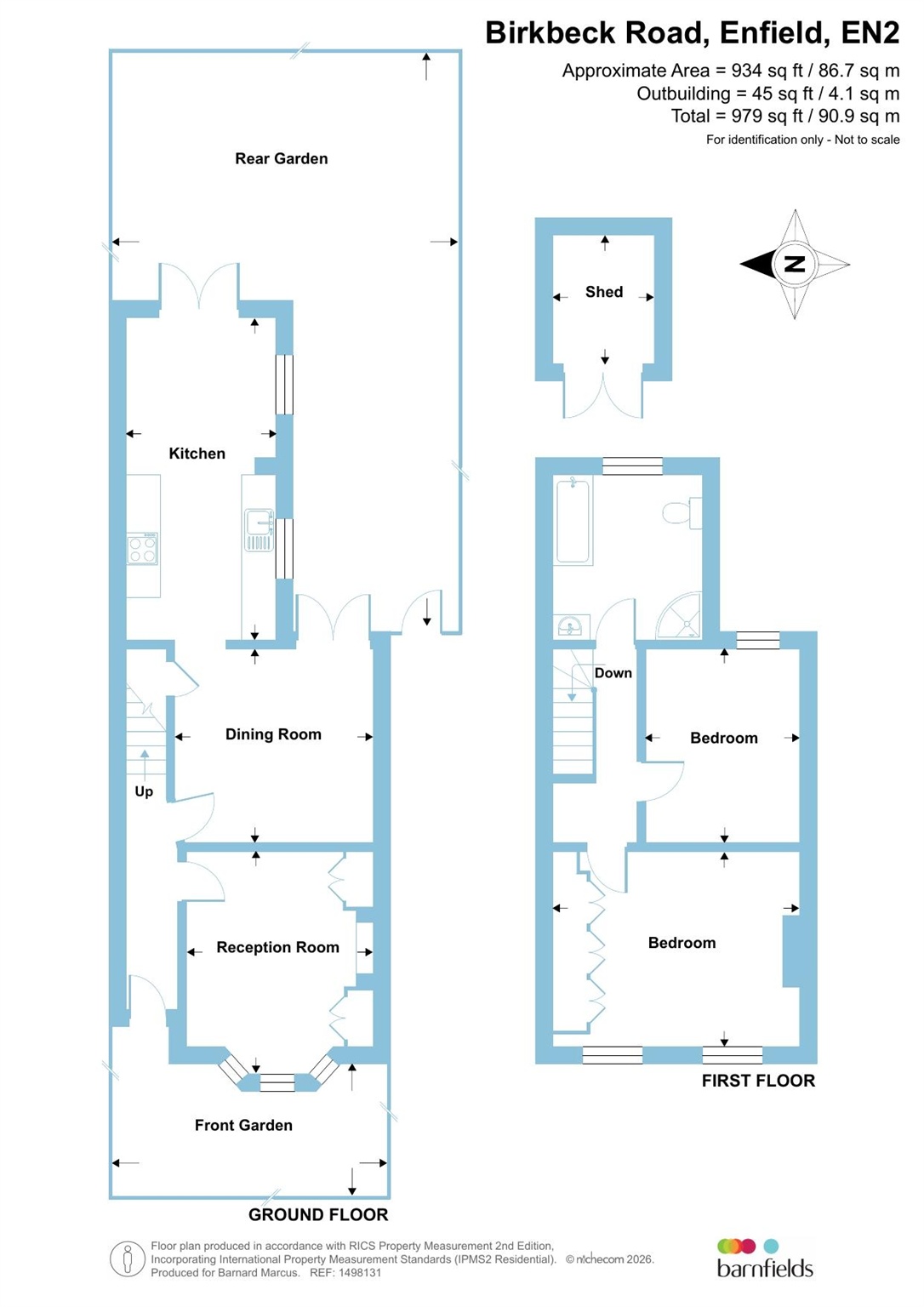 5, Birkbeck Road, Enfield floorplan