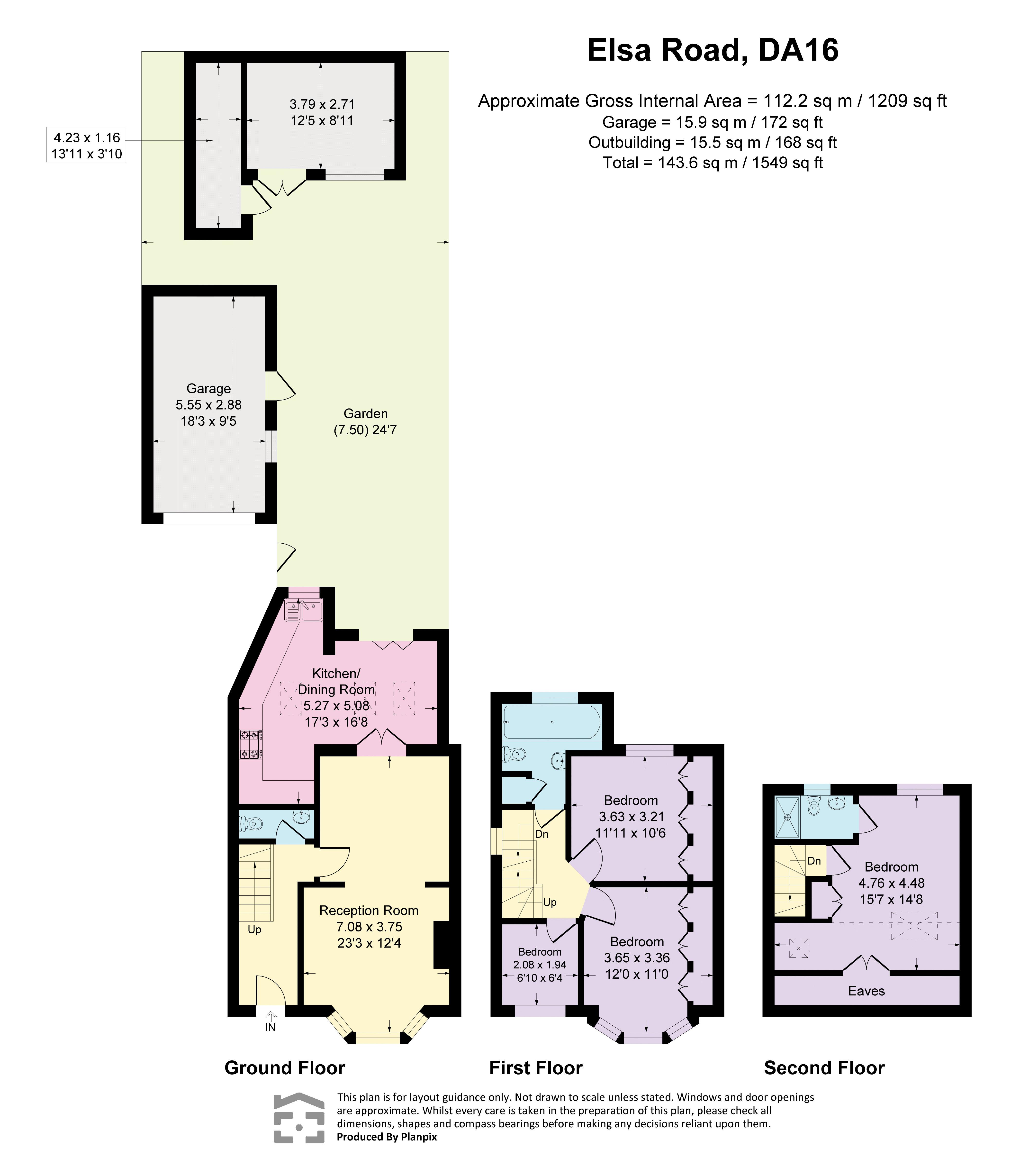 Elsa Road, Welling floorplan