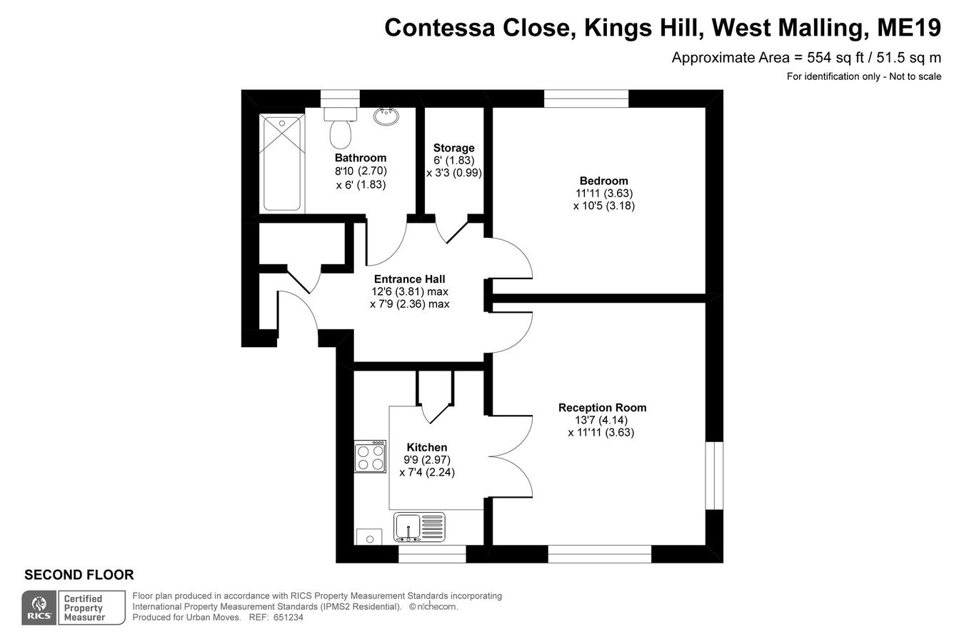14, Contessa Close, Kings Hill floorplan