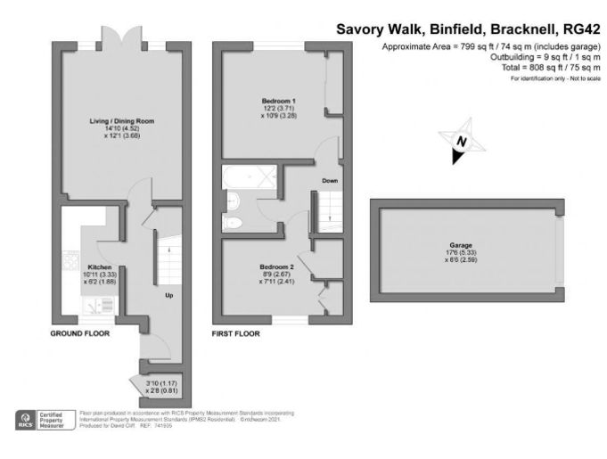 6, Savory Walk, Bracknell floorplan