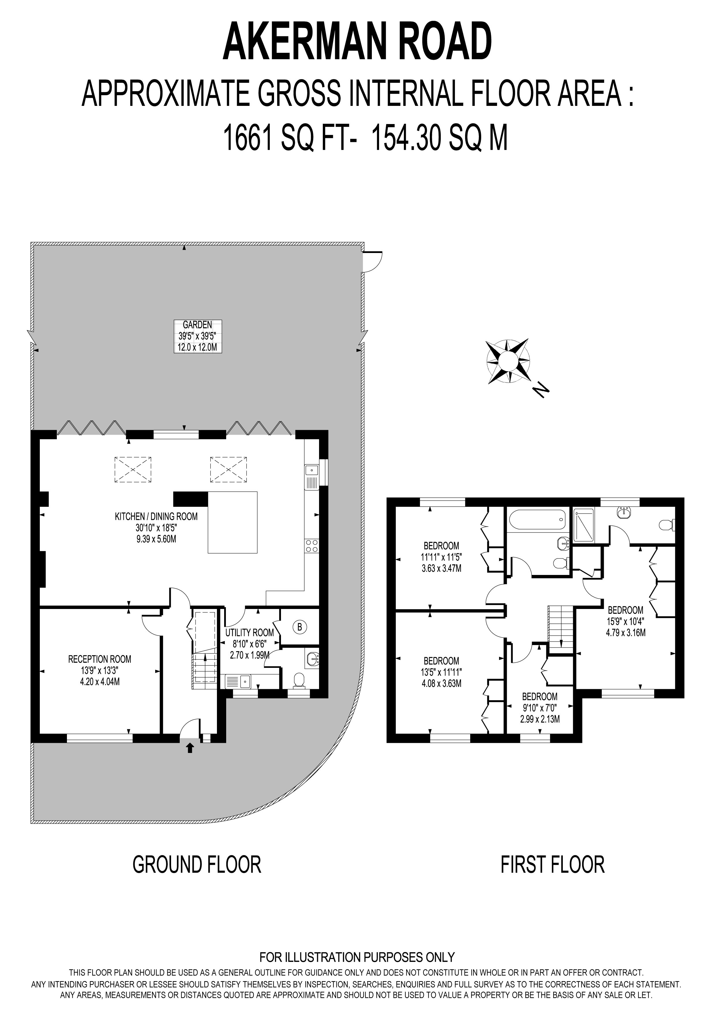 17, Akerman Road, Surbiton floorplan
