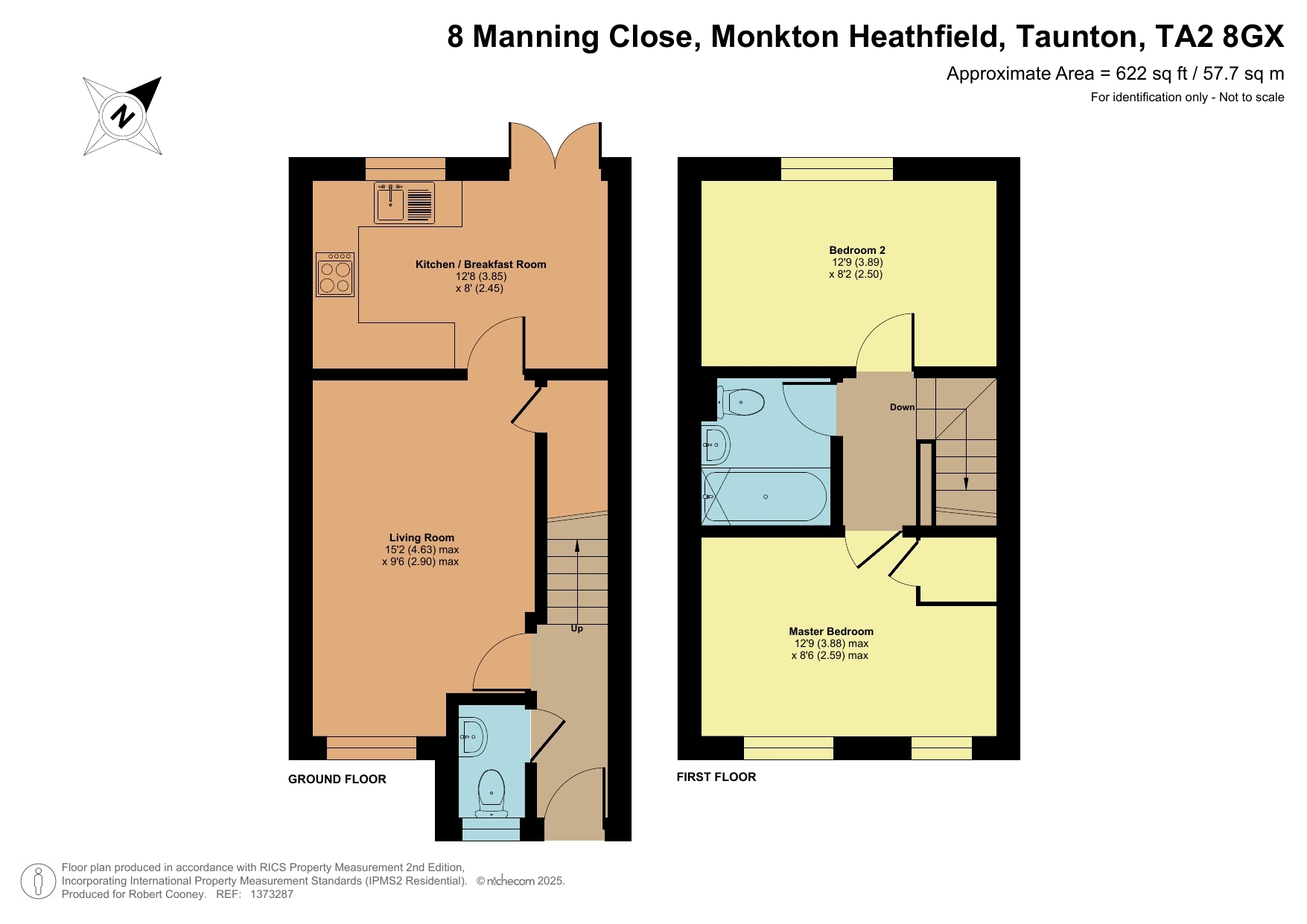 8 Manning Close, Taunton floorplan