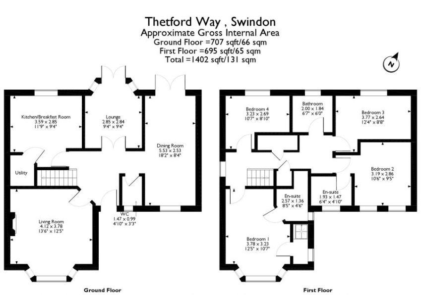 4 Bedrooms  for sale in Thetford Way, Swindon, Wiltshire SN25