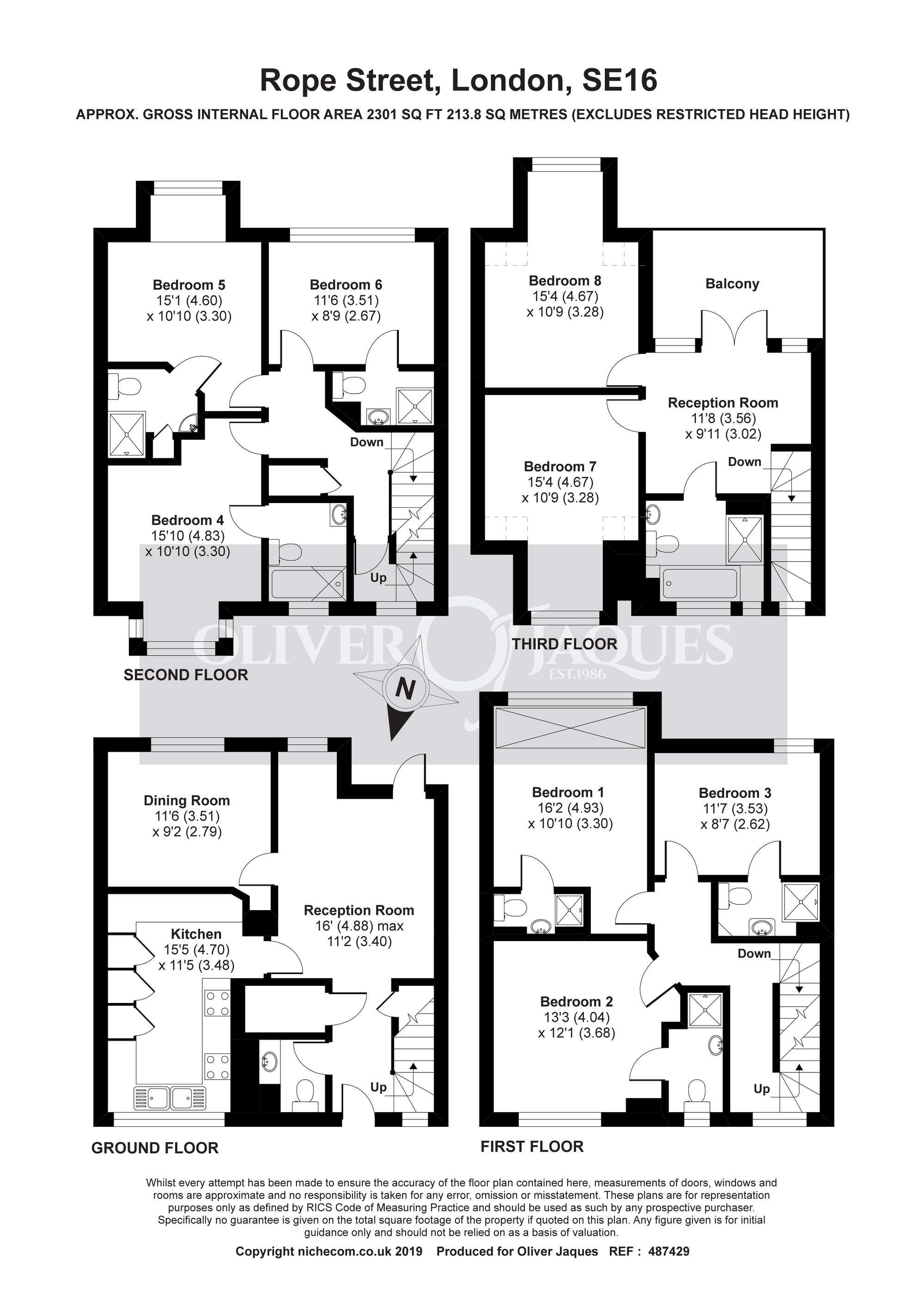 8 Bedrooms Terraced house for sale in Rope Street, London SE16