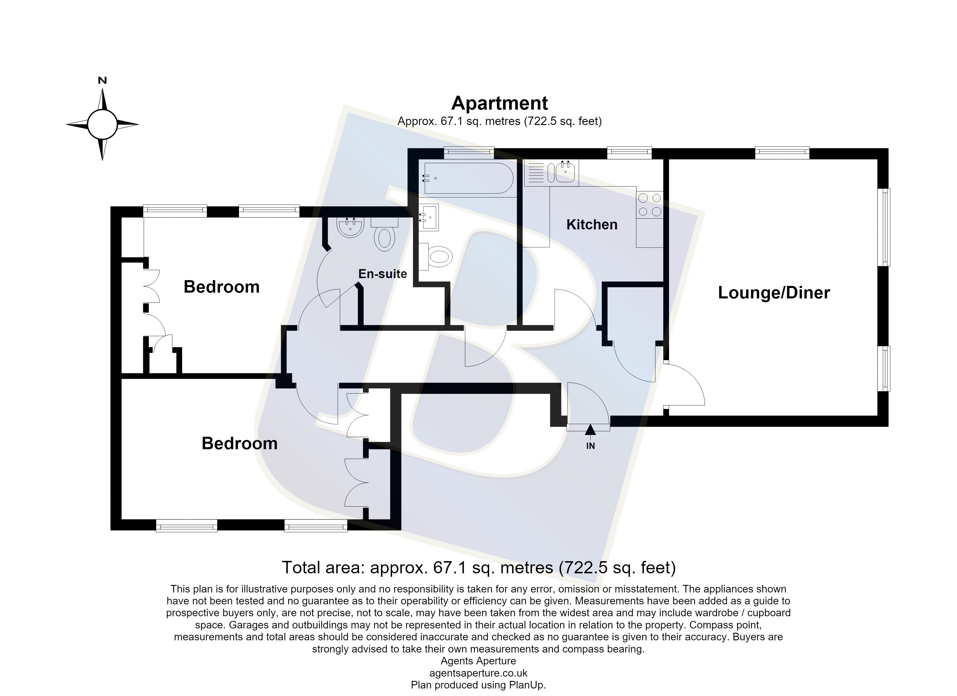 Flat 25,, Suffolk Court, Chadwell Heath floorplan