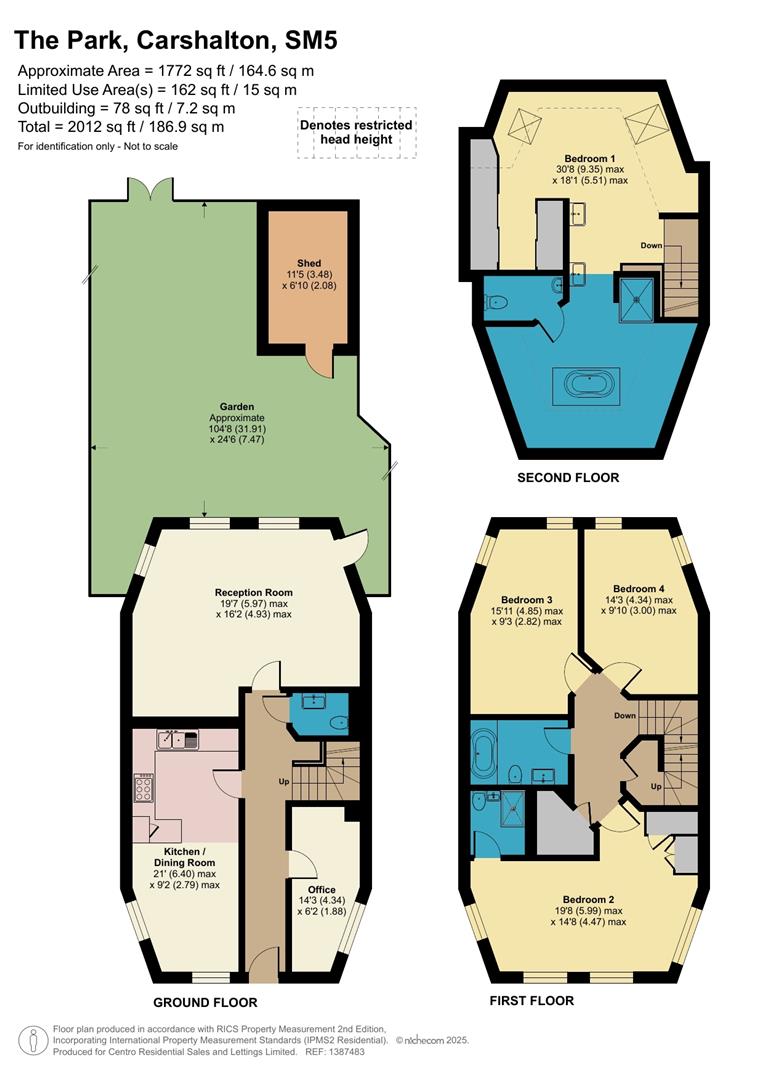 16F, The Park, Carshalton floorplan