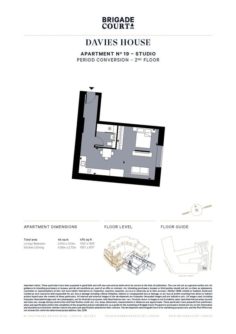 19, Davies House, Southwark Bridge Road, London floorplan