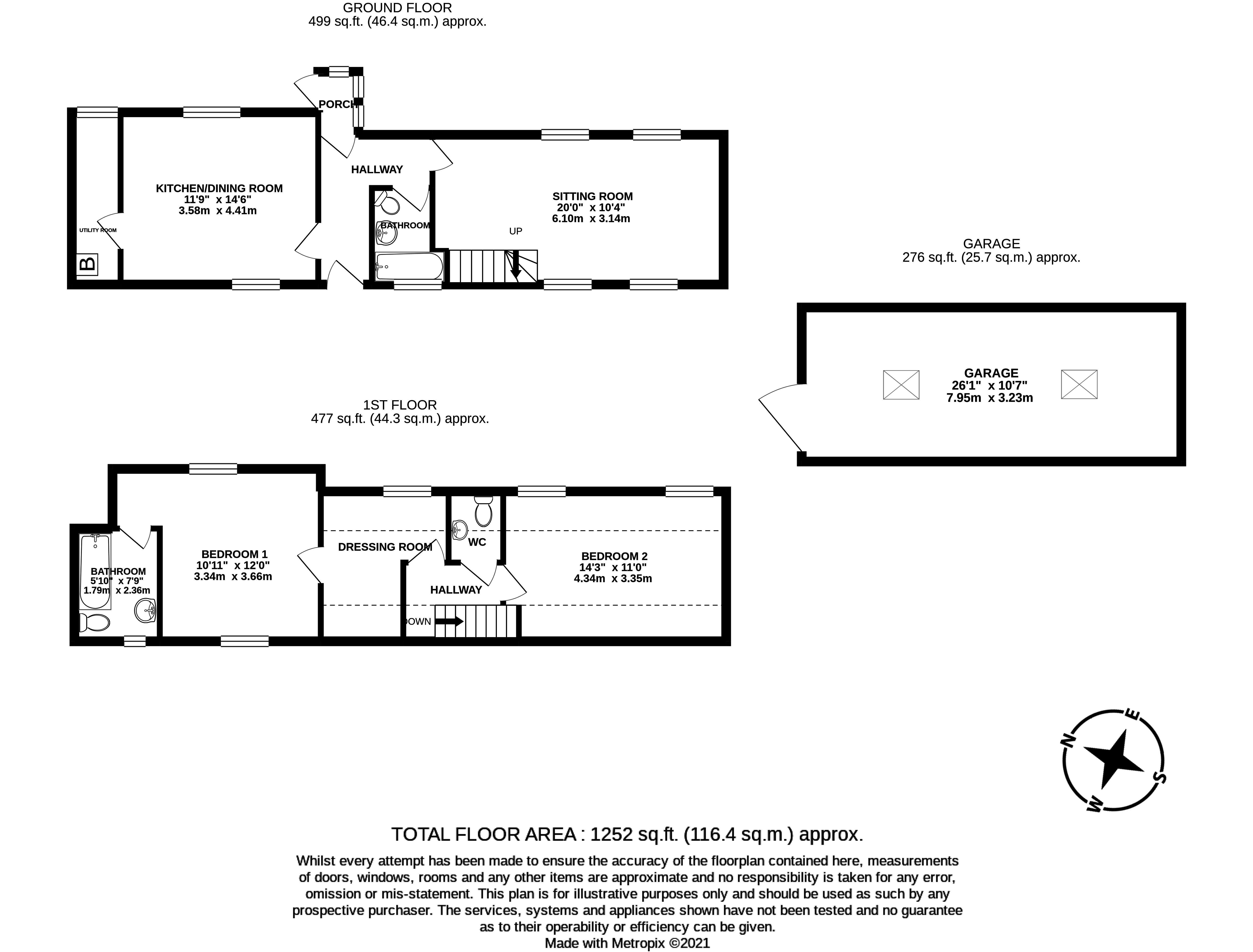 Mews Cottage, 39 West Street, Alresford floorplan