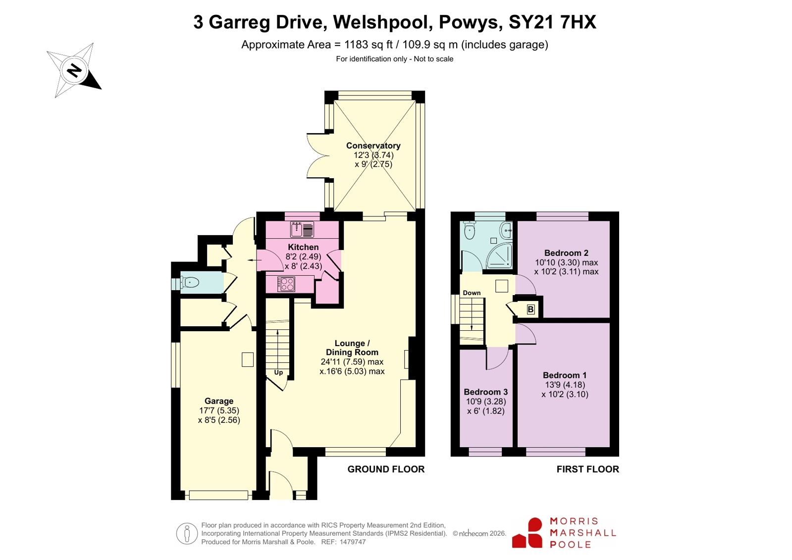 3, Garreg Drive, Powys floorplan