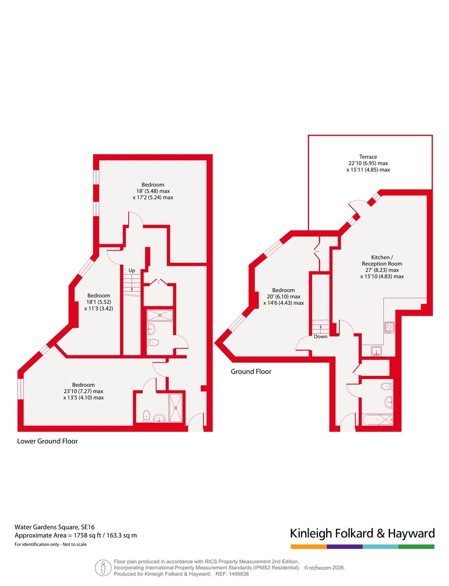 603 Pavillion House,, Water Gardens Square, London floorplan