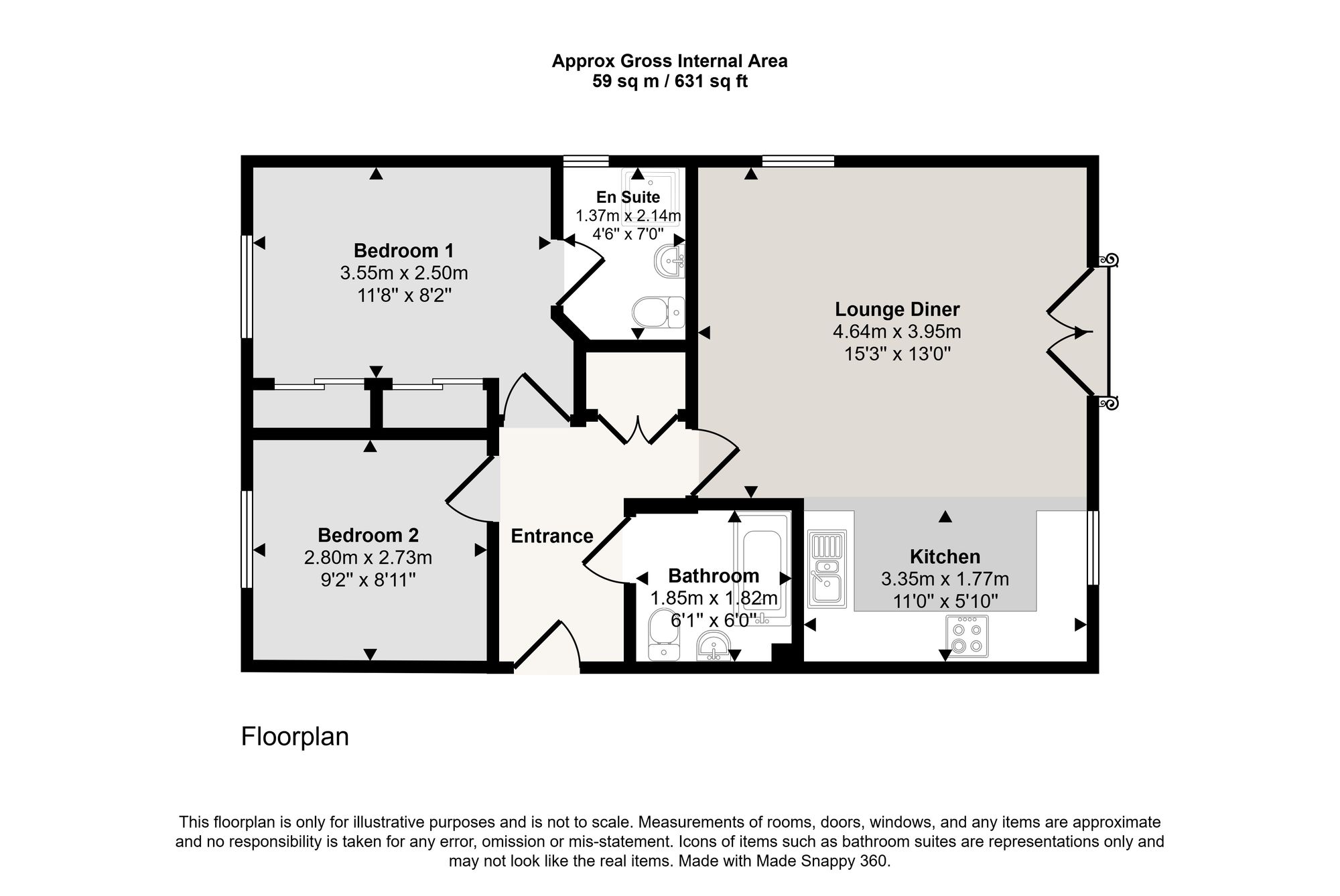 28 Mona Way, Manchester floorplan