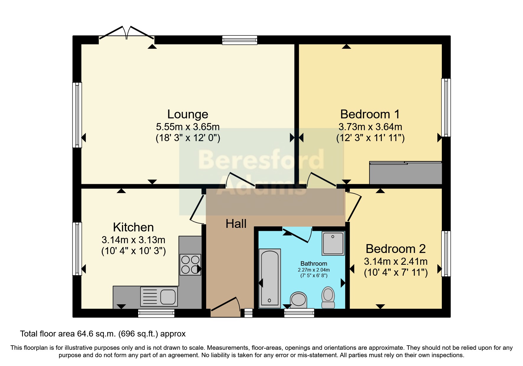Merton Bungalows, Fernbrook Road, Penmaenmawr, Conwy LL34, 2 bedroom