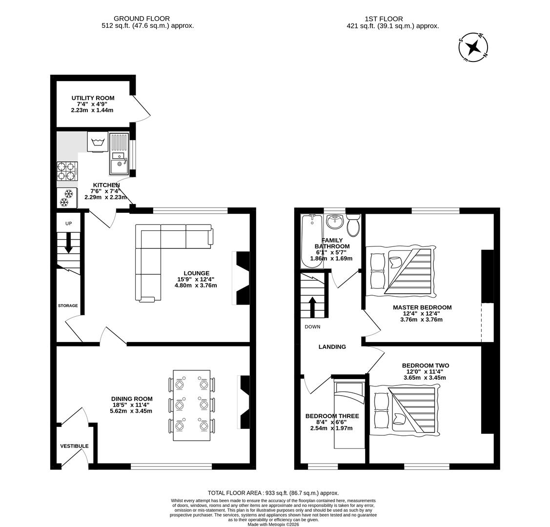 35, Balcarres Road, Preston floorplan