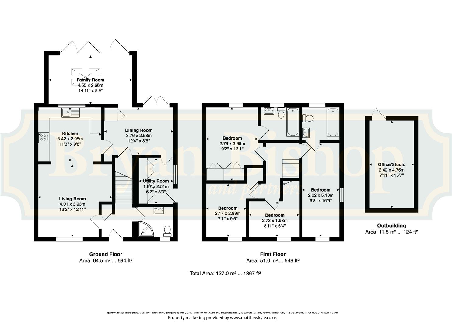 11, Cherry Croft, Welwyn Garden City floorplan