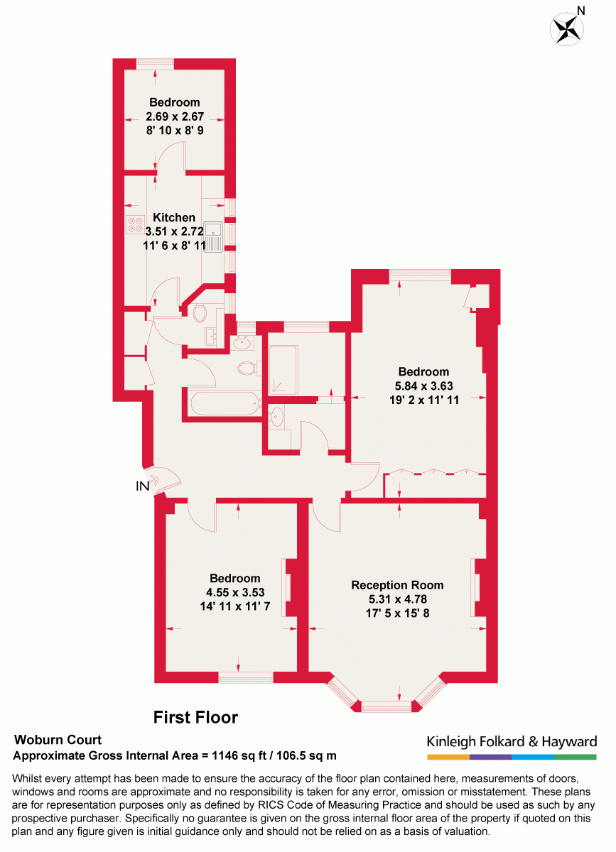 3 Bedrooms Flat for sale in Bernard Street, London WC1N