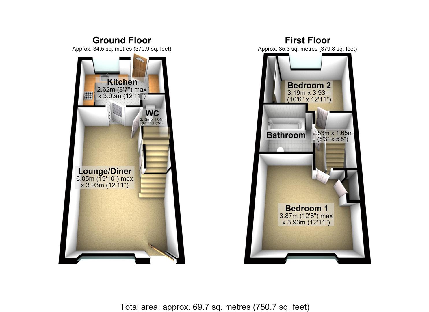 5, Thatch Close, Leeds floorplan