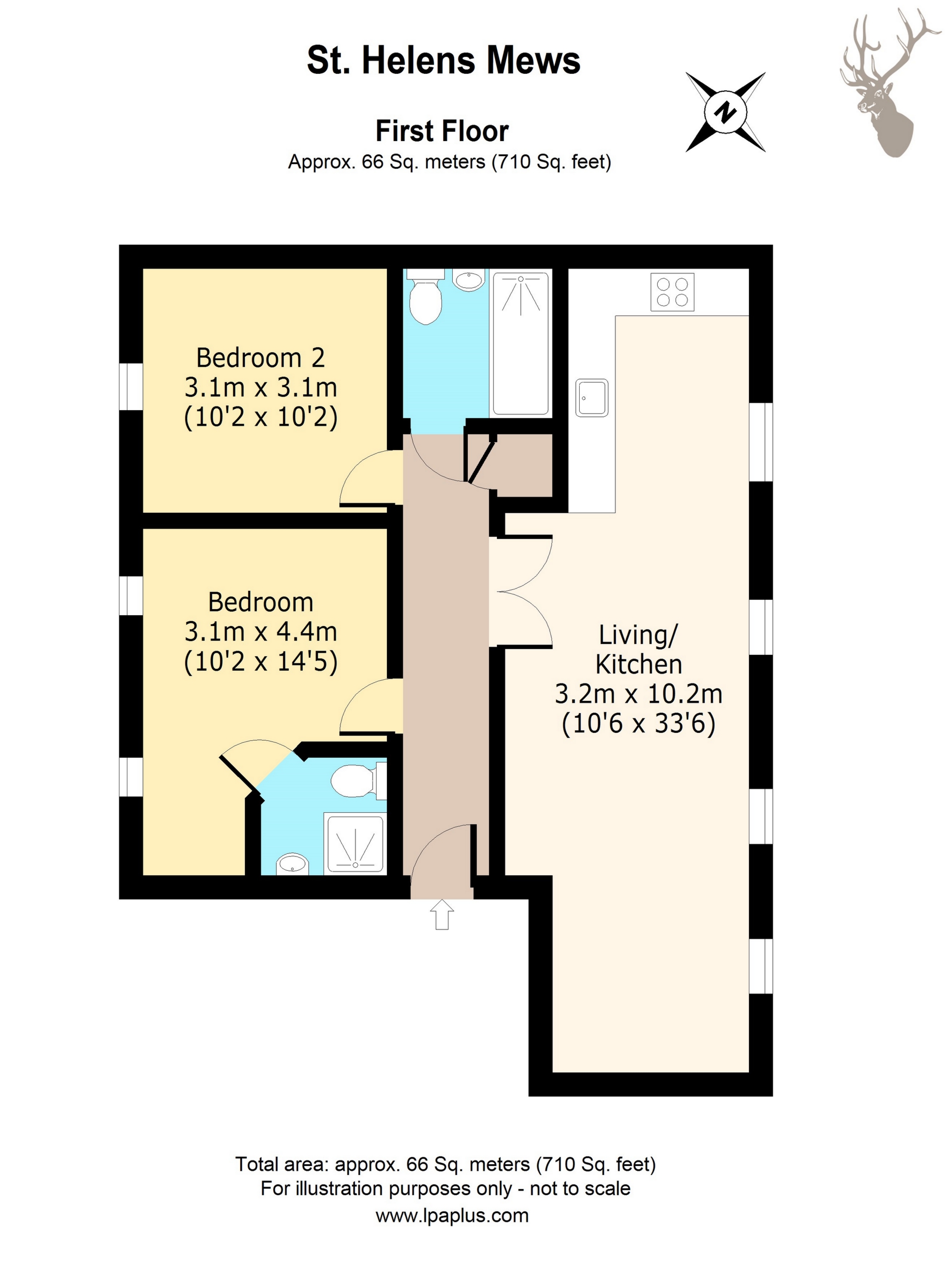 2 Bedrooms Flat to rent in St. Helens Mews, Brentwood CM14