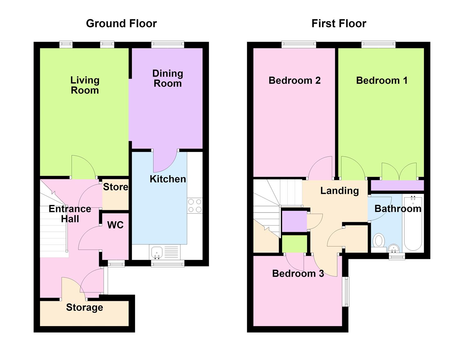 36, Lessingham, Peterborough floorplan