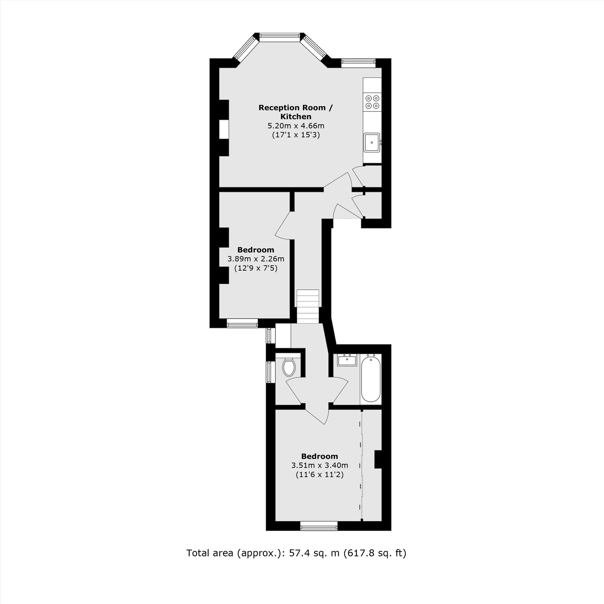 First Floor Flat, 131, Saltram Crescent, Maida Vale floorplan