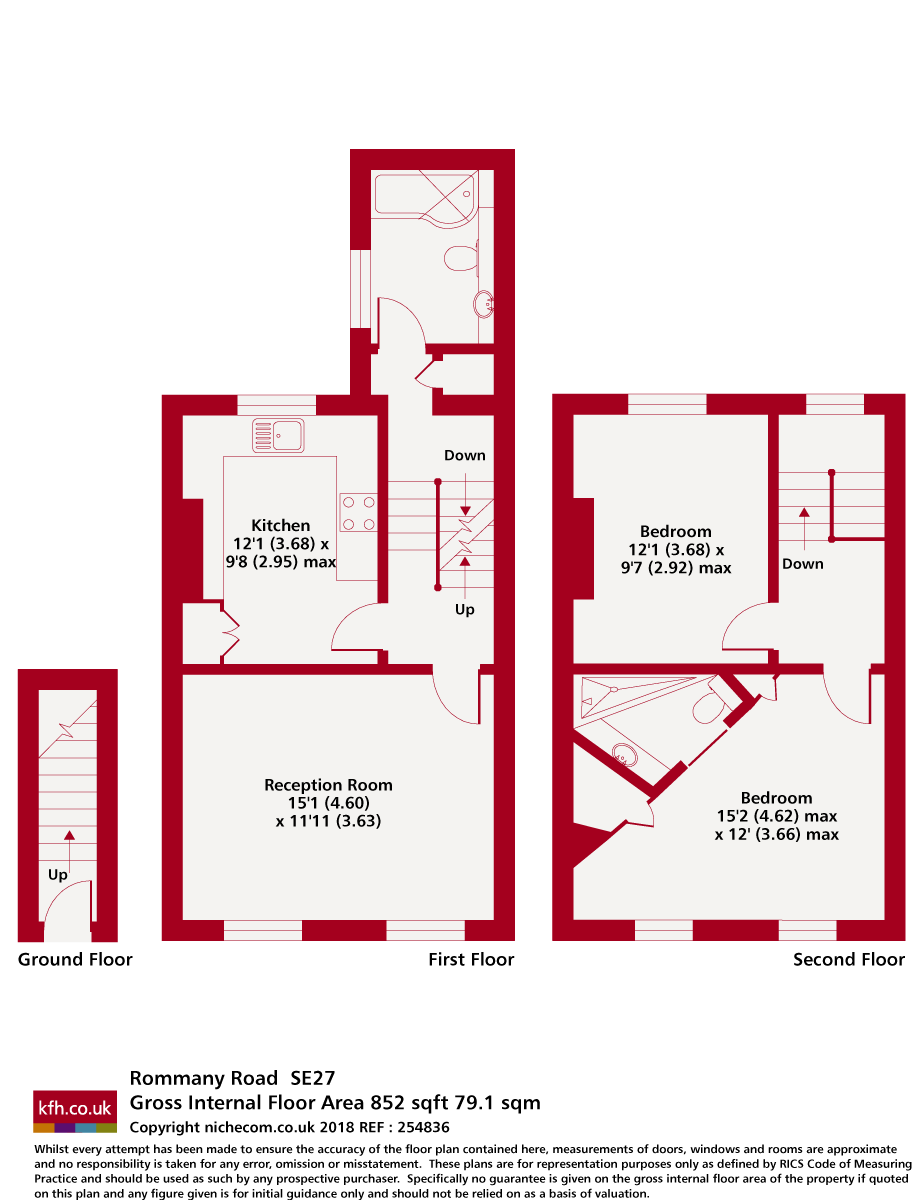 9B, Rommany Road, London floorplan