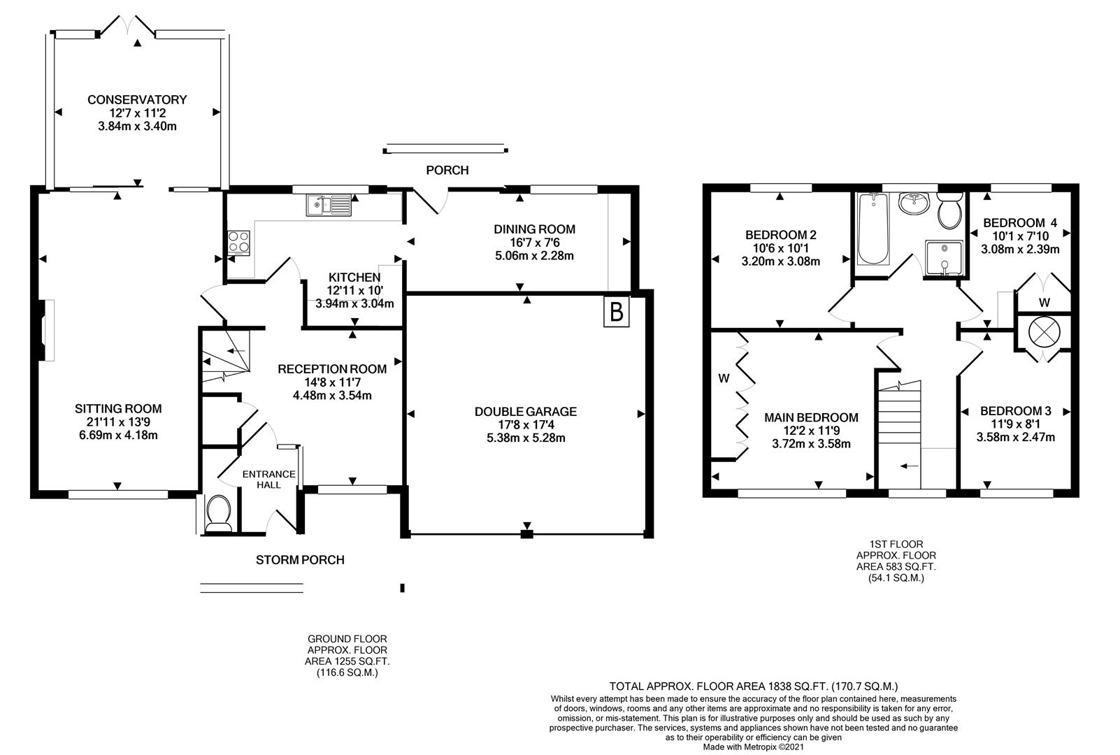 Kingsdene, Tadworth floorplan