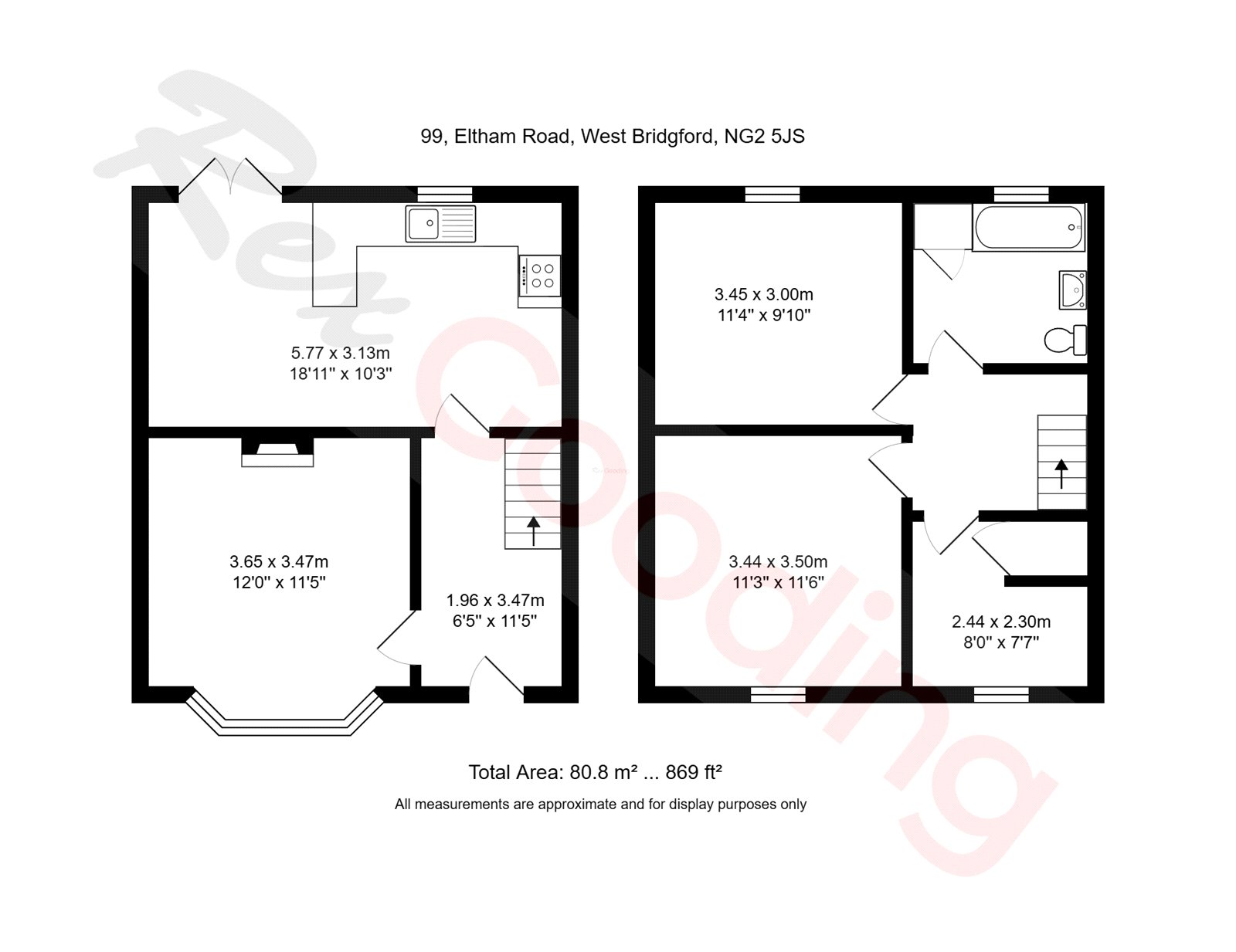 99, Eltham Road, Nottingham floorplan