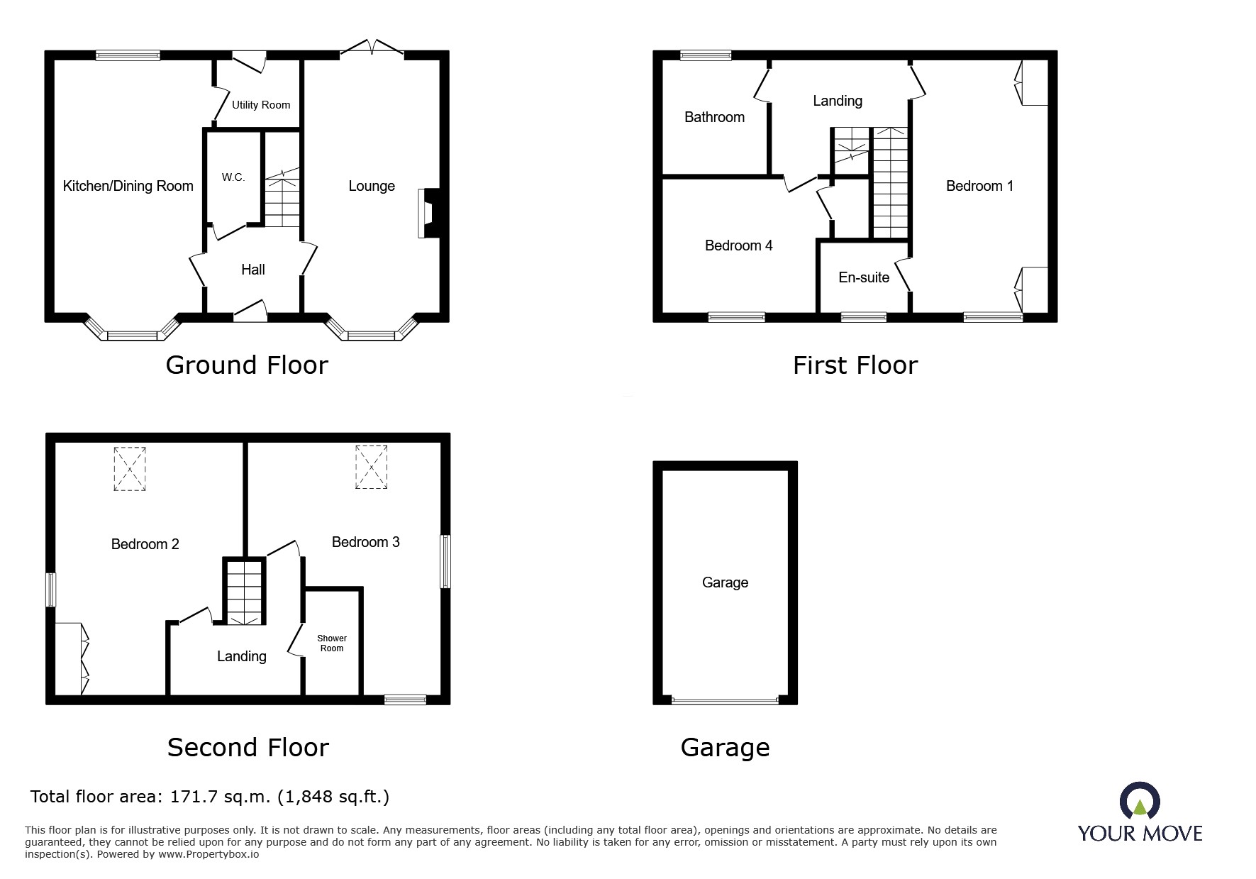 1, Henfrey Drive, Nottingham floorplan