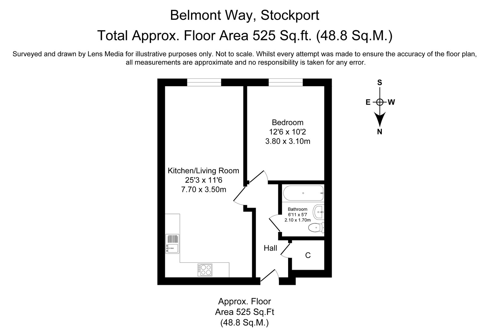 APARTMENT 3, PENNINE COURT, 39 Belmont Way, Stockport floorplan