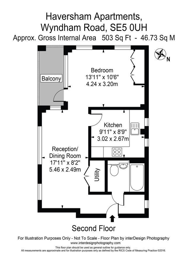 Flat 5, Haversham Apartments, Wyndham Rd, London floorplan