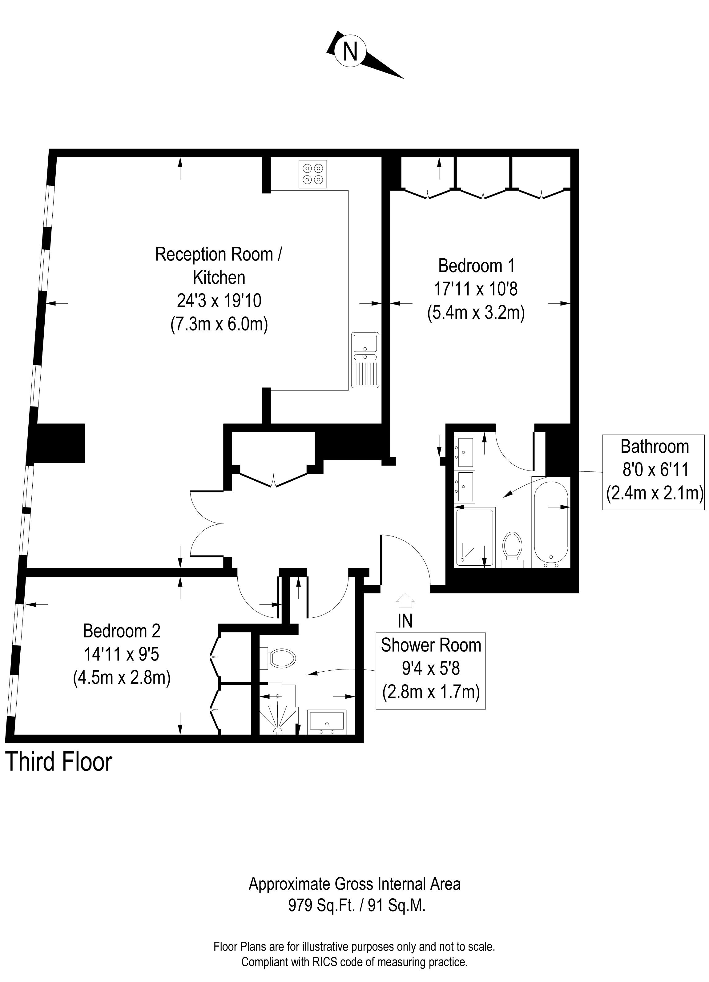 Westbourne Grove, Bayswater W2, 2 bedroom flat for sale 59701742
