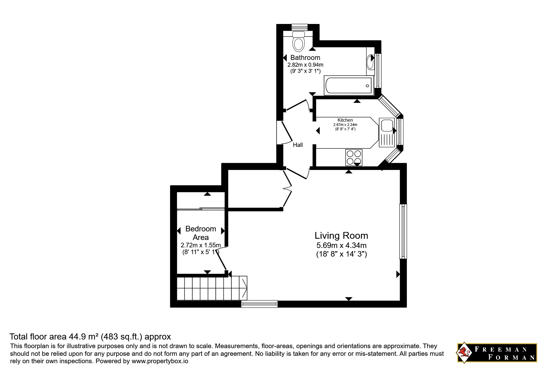 Flat 6, Warwick Towers, 42, Warwick Park, Kent floorplan