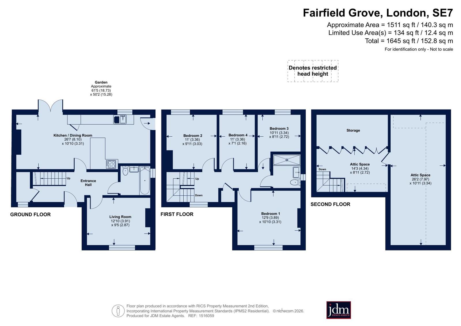 40, Fairfield Grove, London floorplan