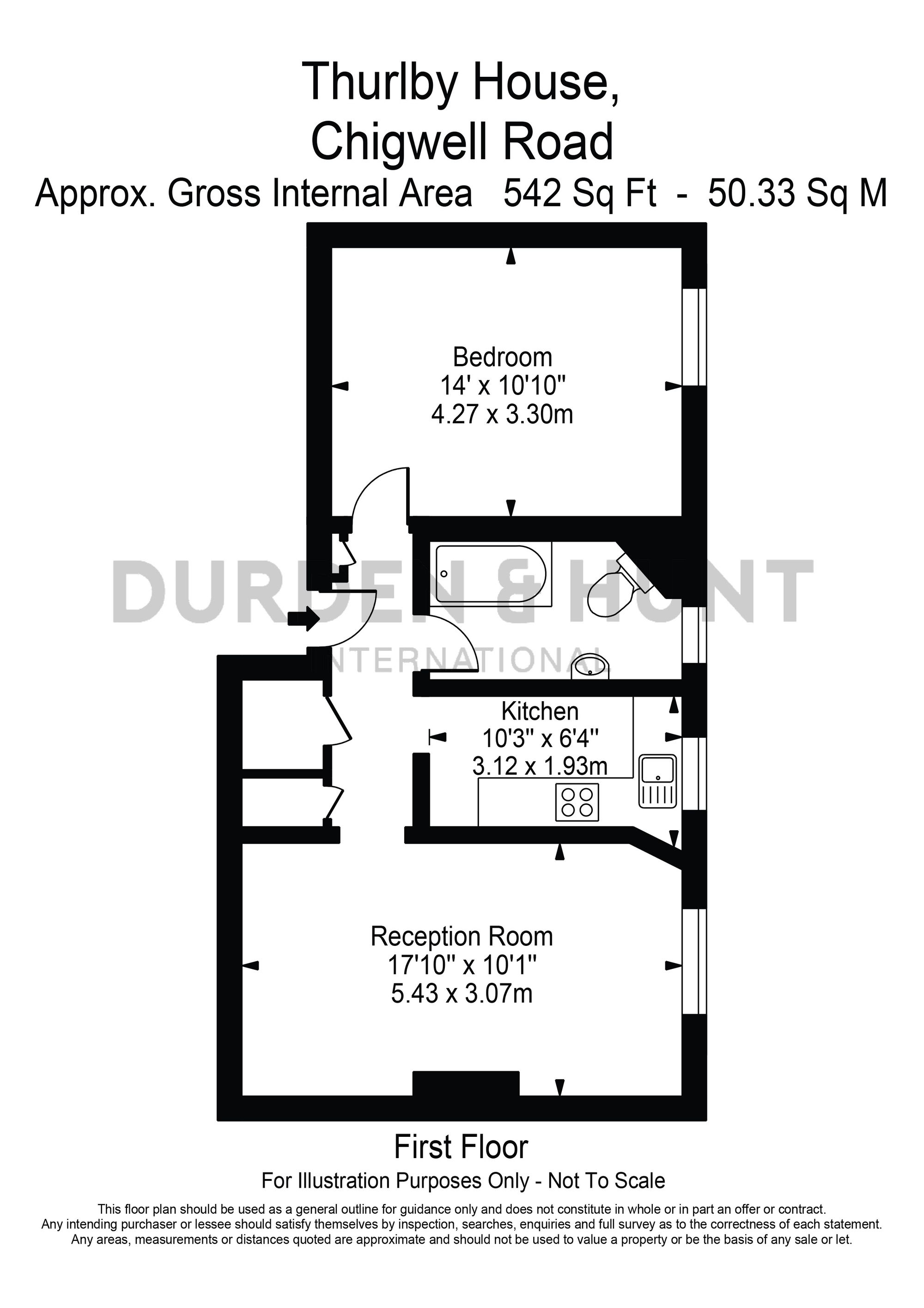 Flat 8, Thurlby House Chigwell Road, Woodford Green floorplan