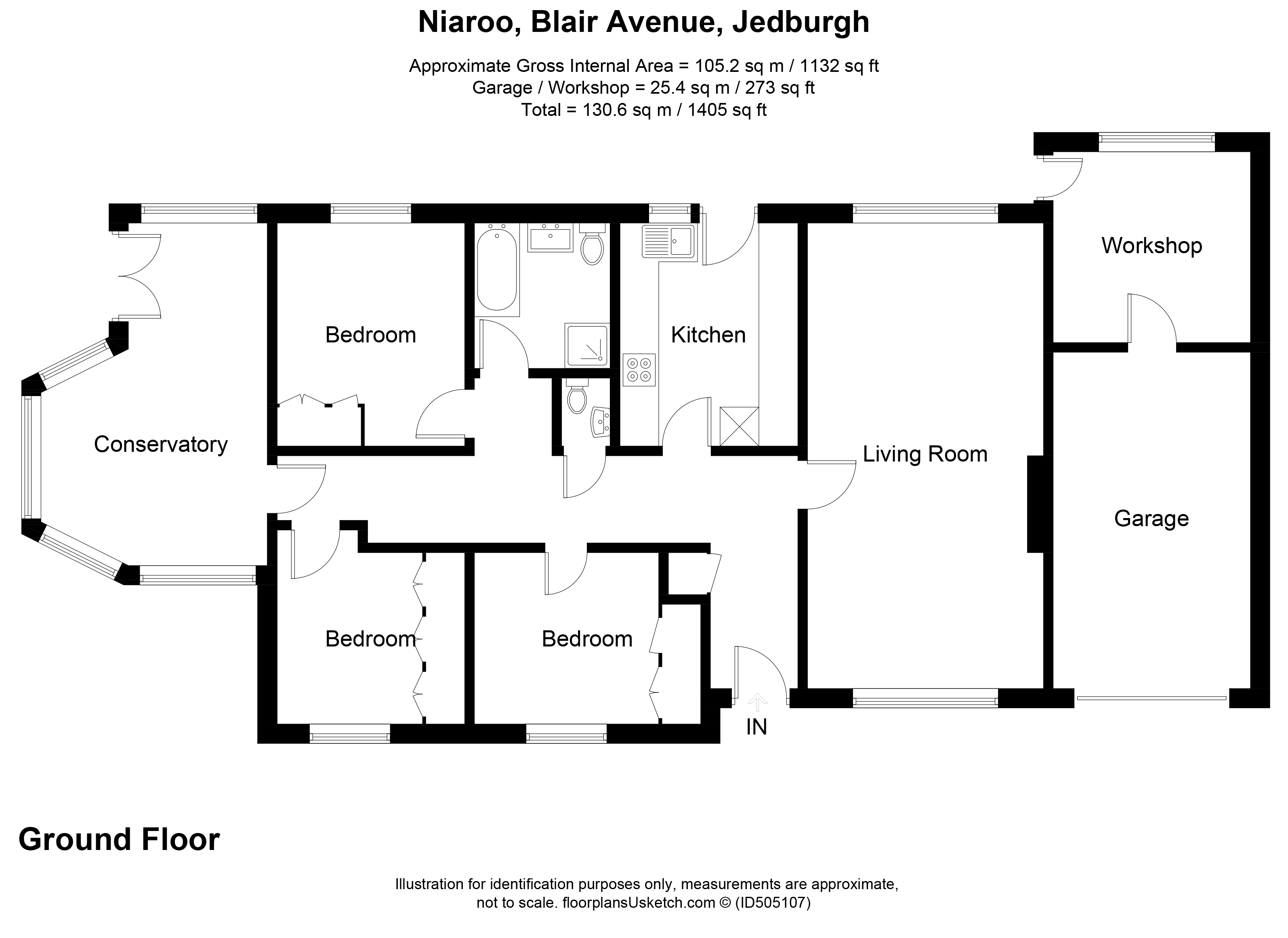 3 Bedrooms Detached bungalow for sale in Niaroo, Blair Avenue, Jedburgh TD8