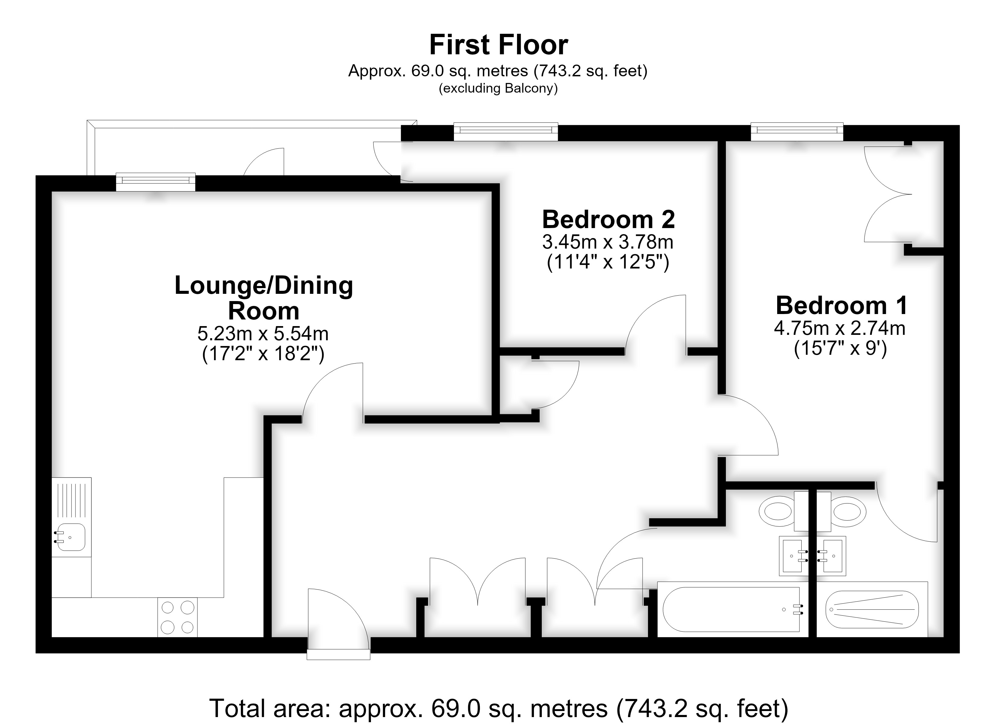 Flat 8, Prerona Court, 1, Thistle Close, Erith floorplan