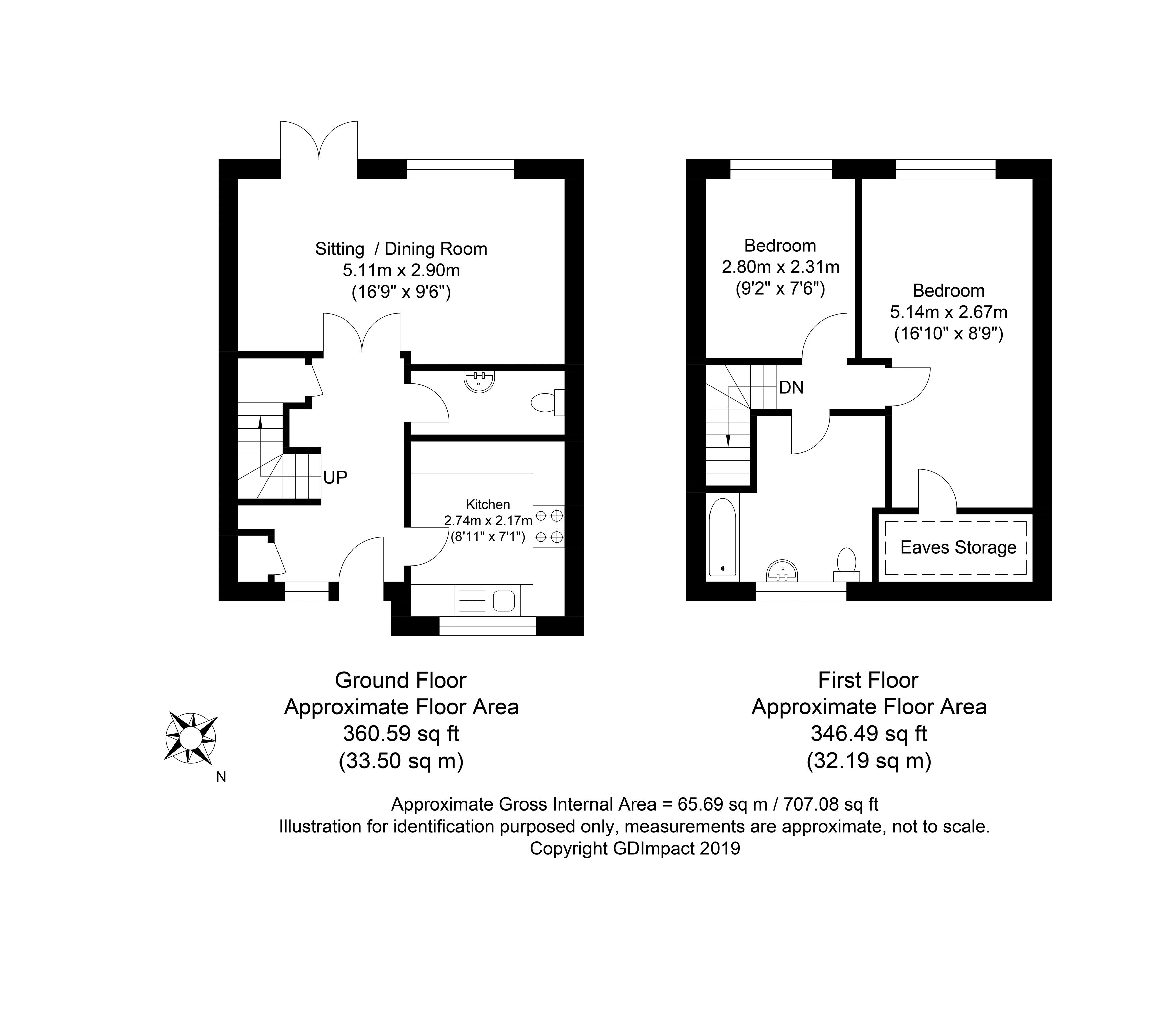 2 Bedrooms End terrace house for sale in Newlands Crescent, East Grinstead, West Sussex RH19