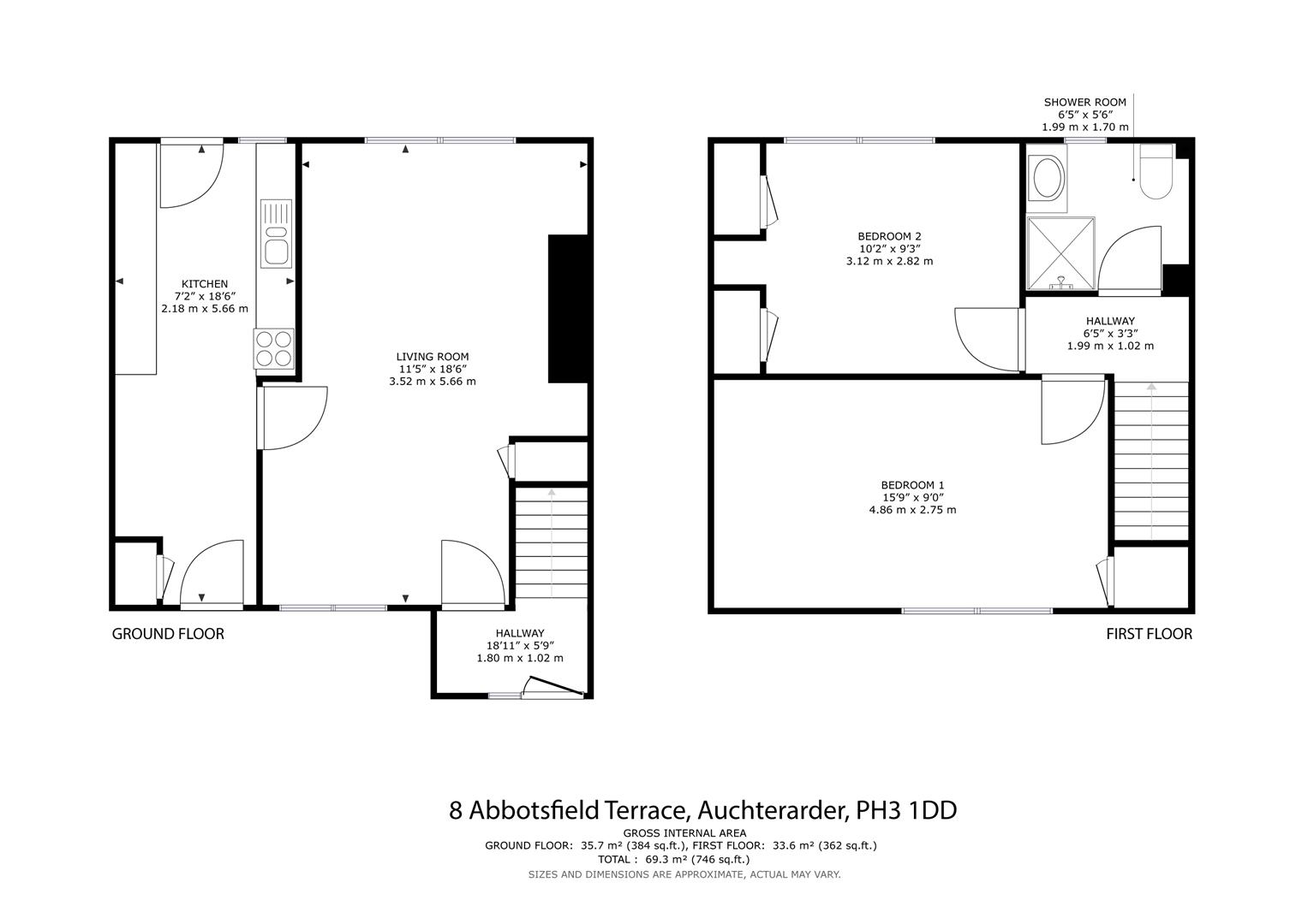 8, Abbotsfield Terrace, Auchterarder floorplan