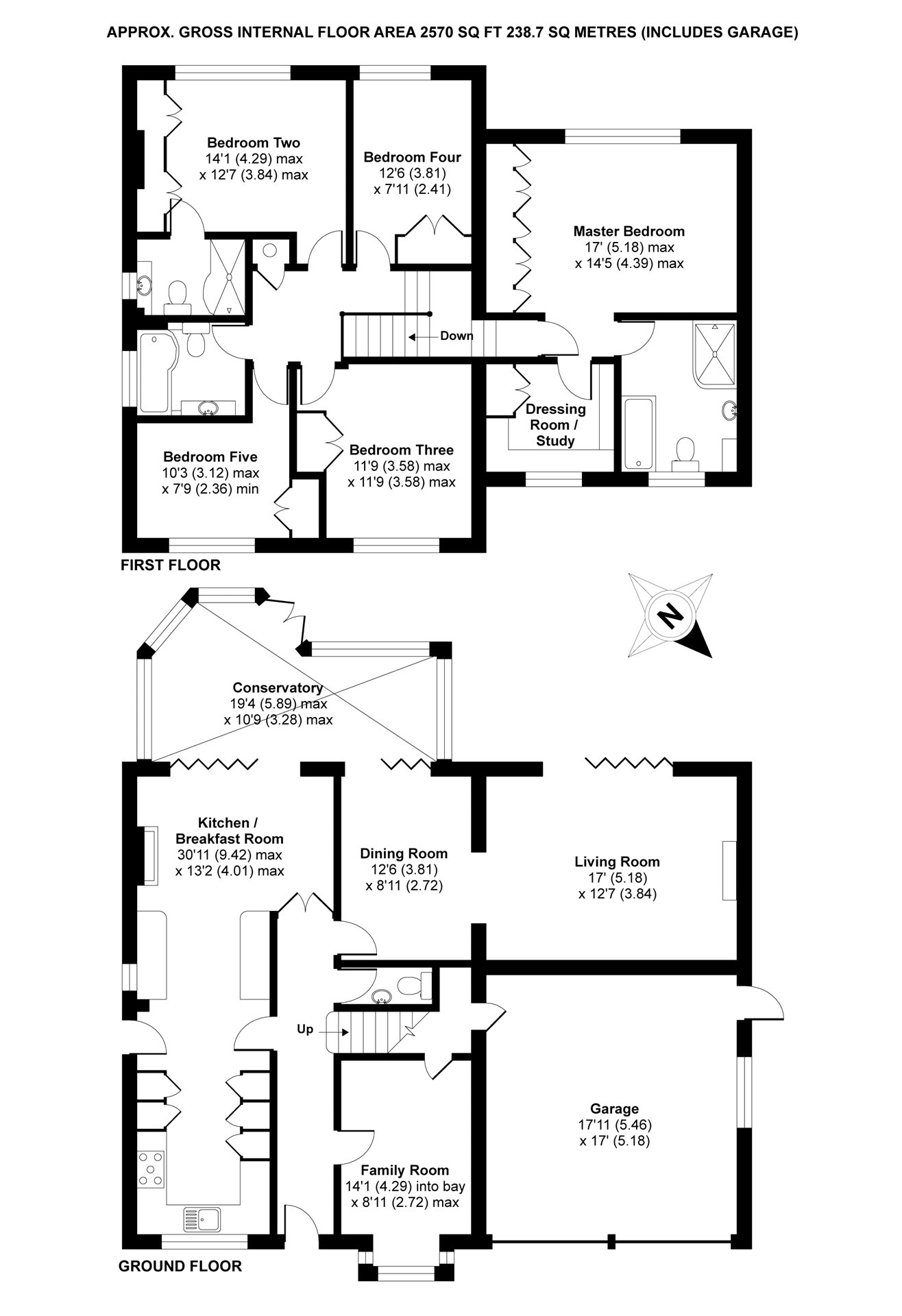 5 Bedrooms Detached house for sale in Bramley Court, Crowthorne, Berkshire RG45