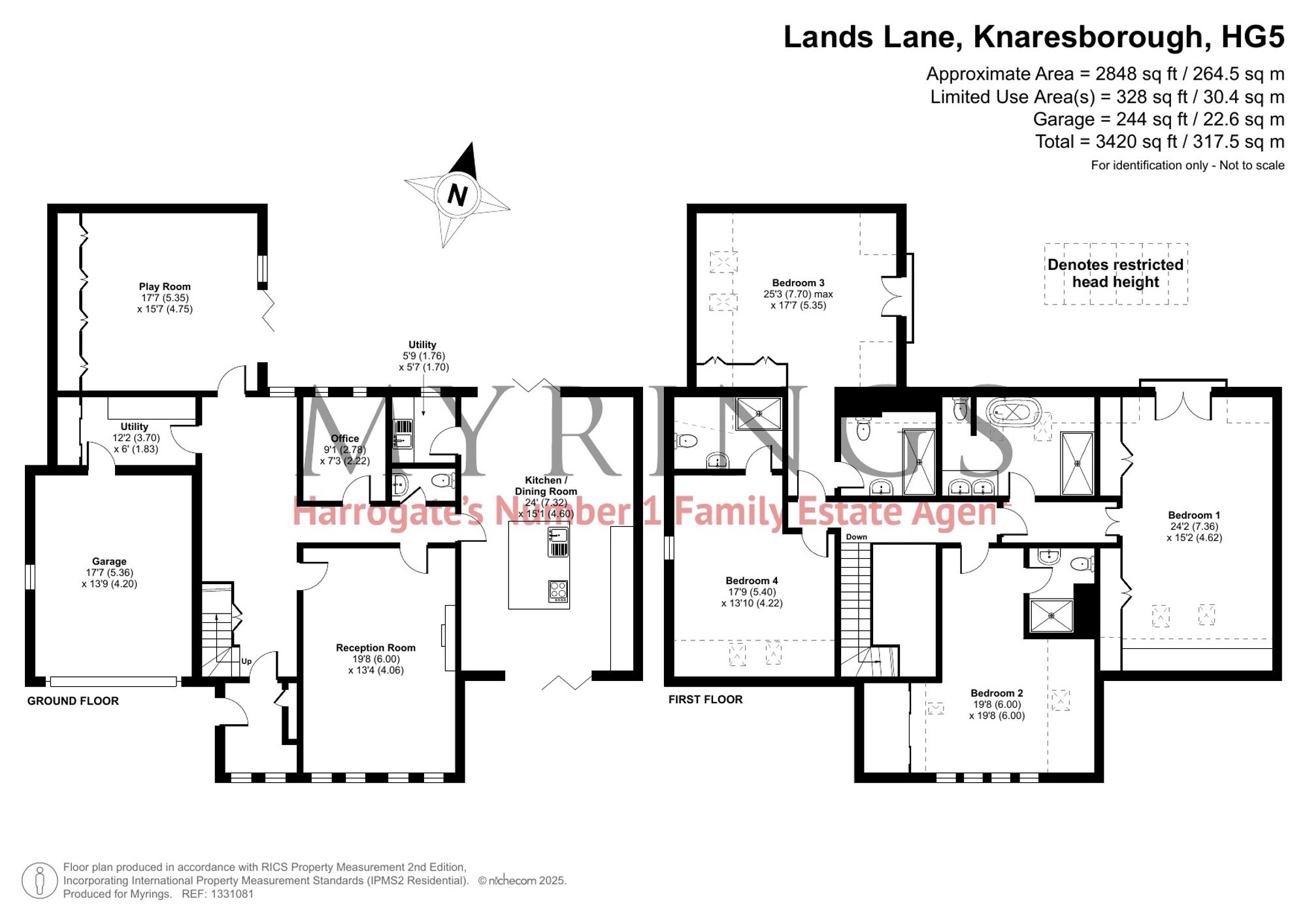 6 Lands Lane, Knaresborough floorplan