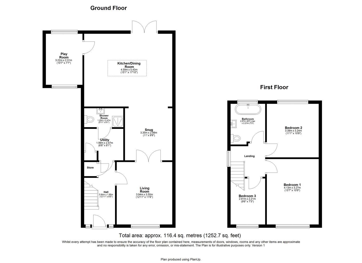 44, Ladywell Way, Newcastle Upon Tyne floorplan