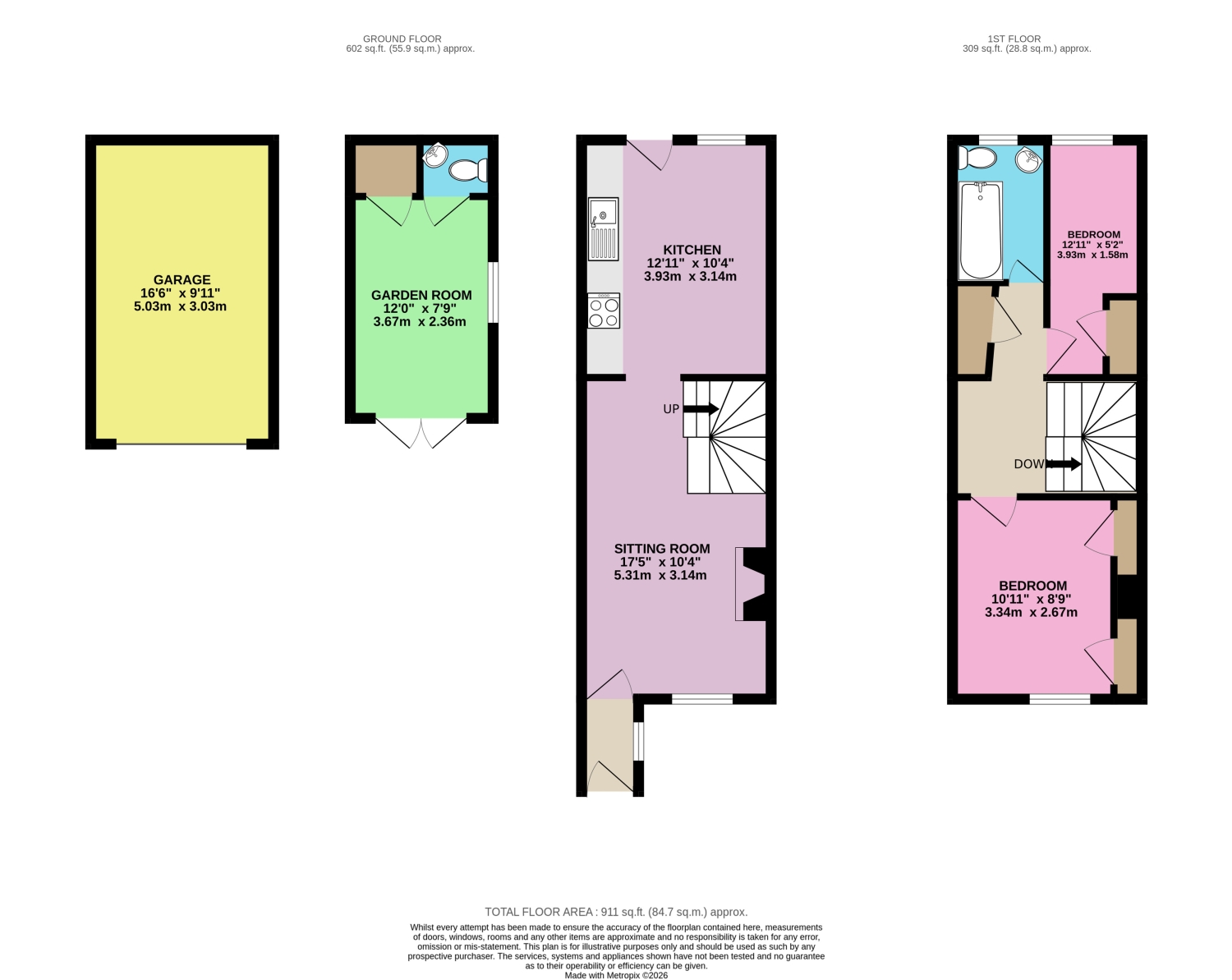 2, Home Farm Cottages Burton Hill, Malmesbury floorplan