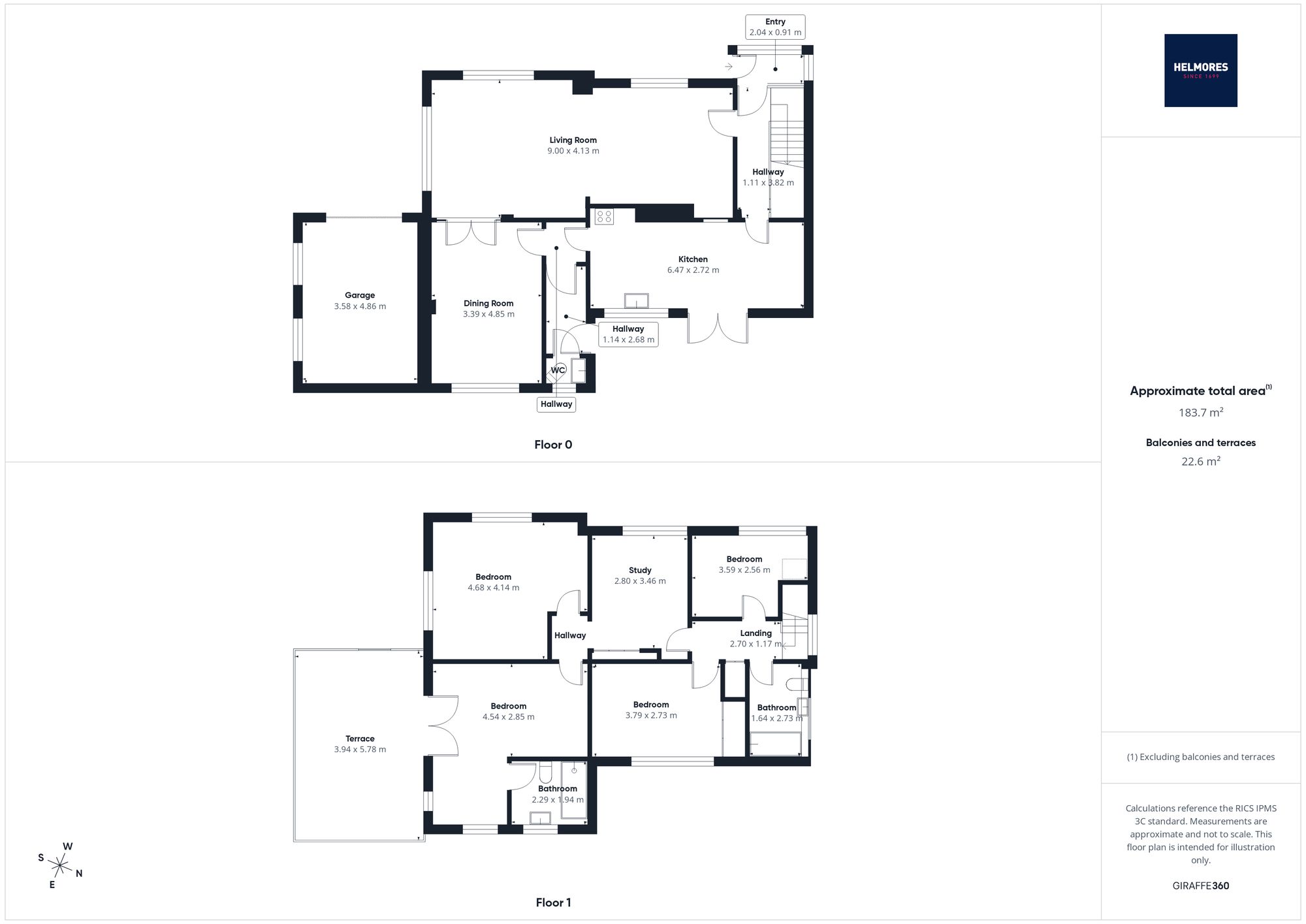 4 George Hill, Crediton floorplan