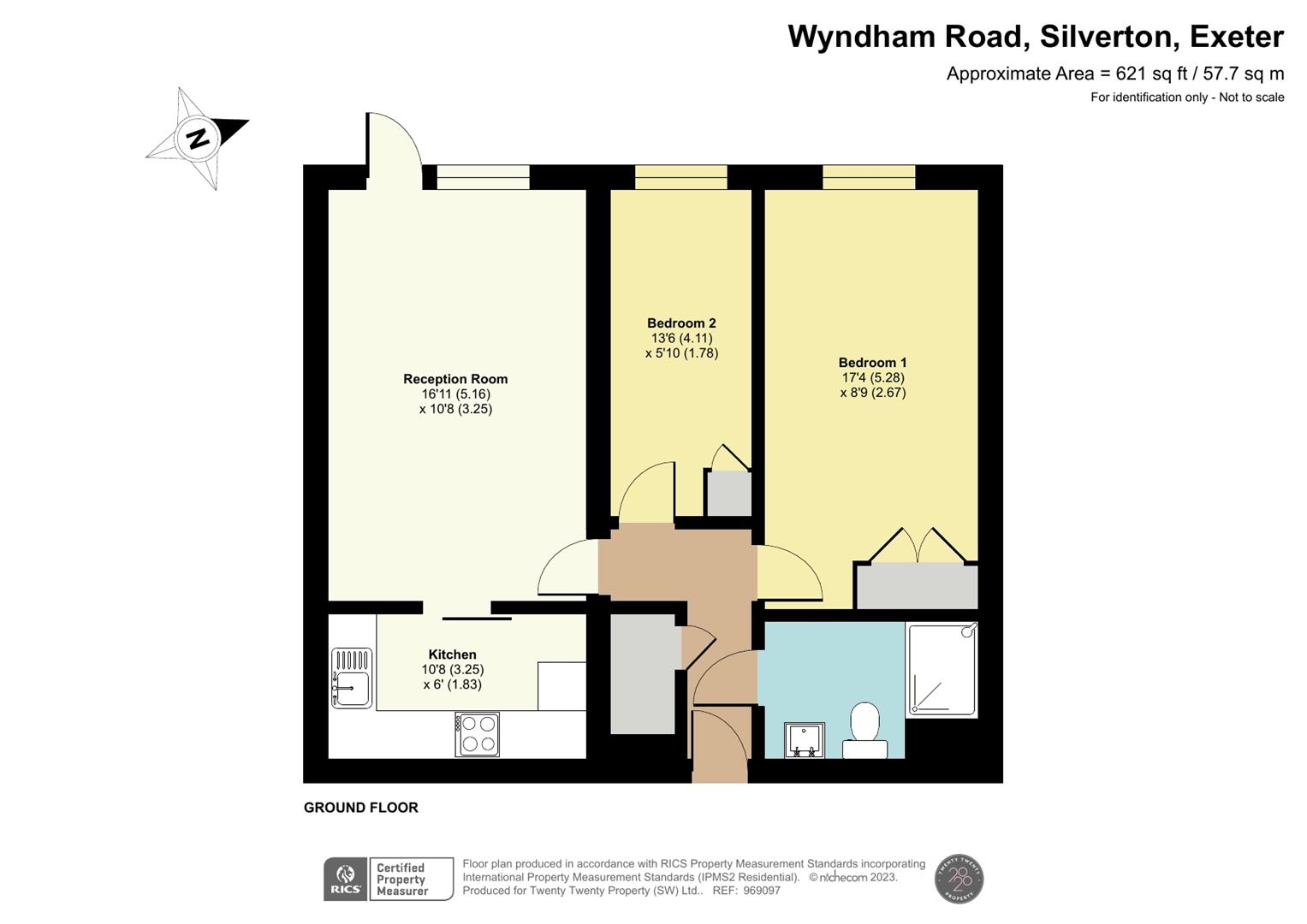 Wyndham Road, Silverton, Exeter EX5, 2 bedroom property for sale