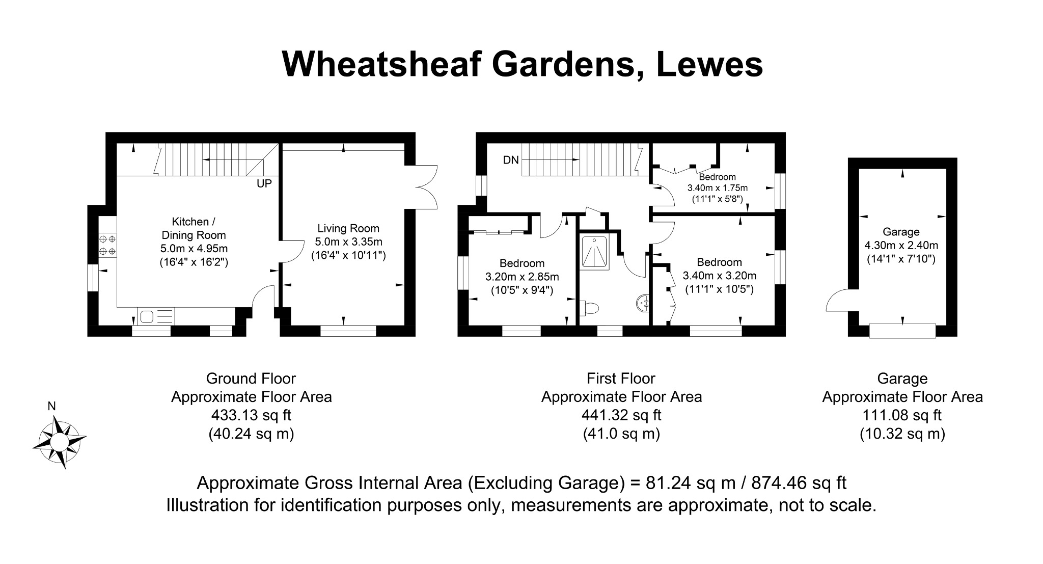 1 Wheatsheaf Gardens, Lewes, East Sussex floorplan