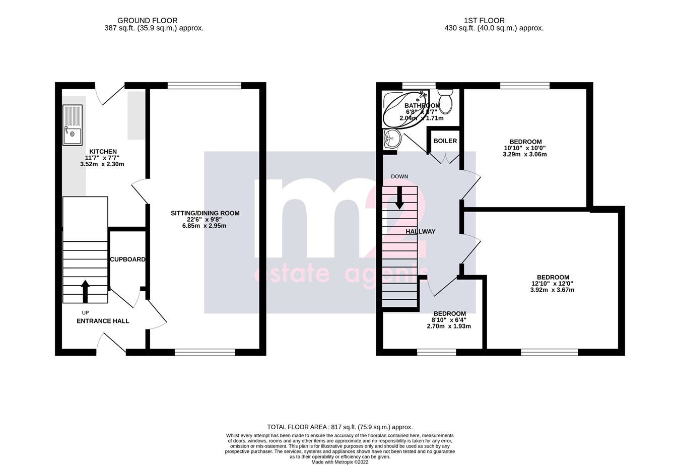 Rother Avenue, Abergavenny NP7, 3 bedroom terraced house for sale
