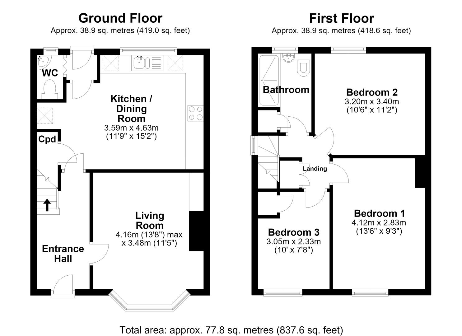 20, Stourbridge Grove, Cambridge floorplan