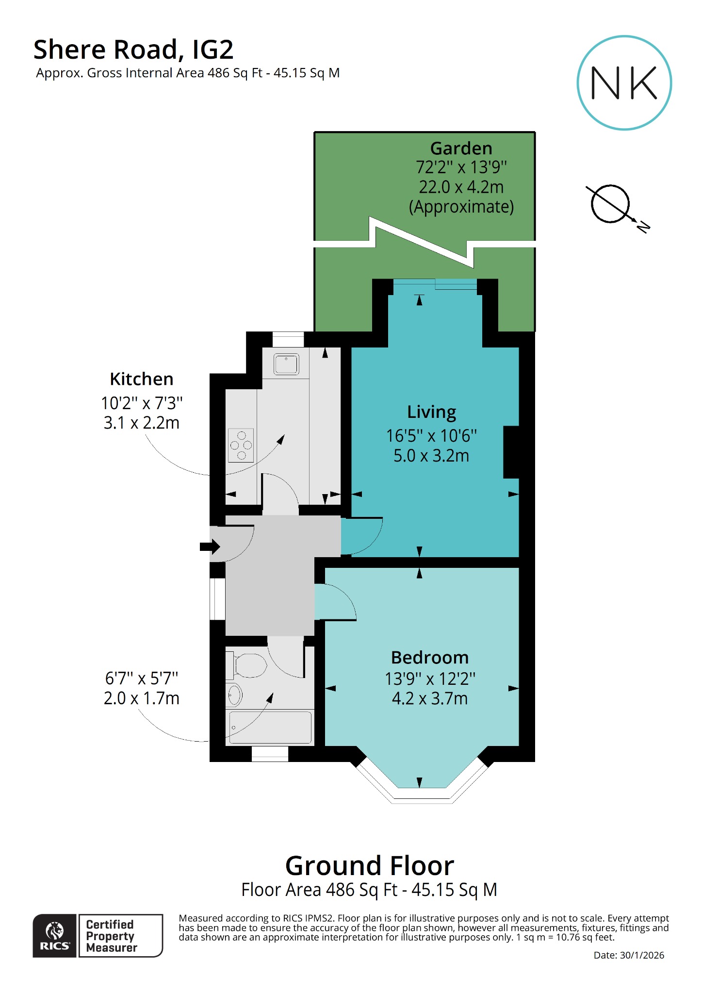 37 Shere Road, Gants Hill, Essex floorplan