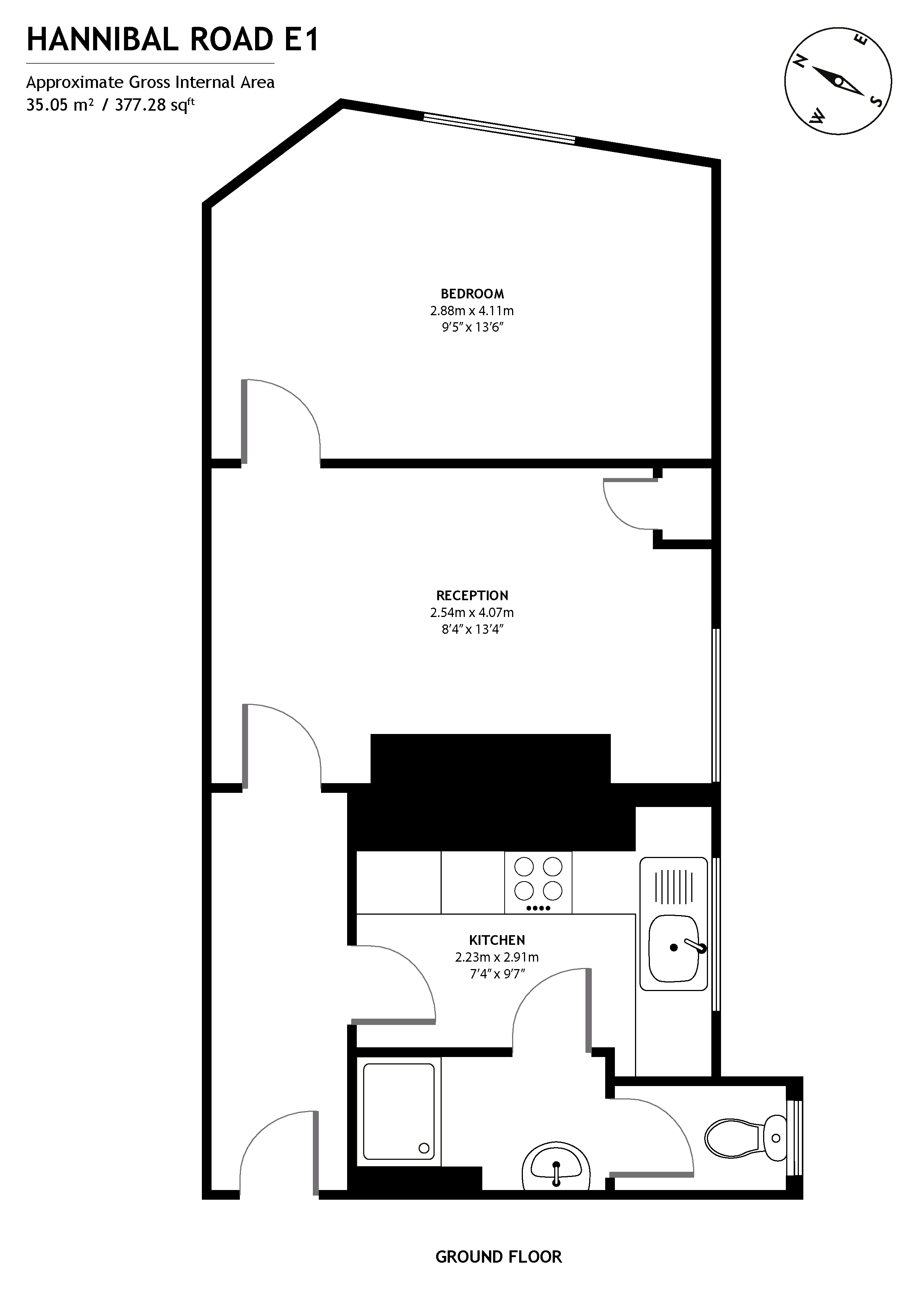 Cressy Houses, Hannibal Road, London E1, 1 bedroom flat to rent ...