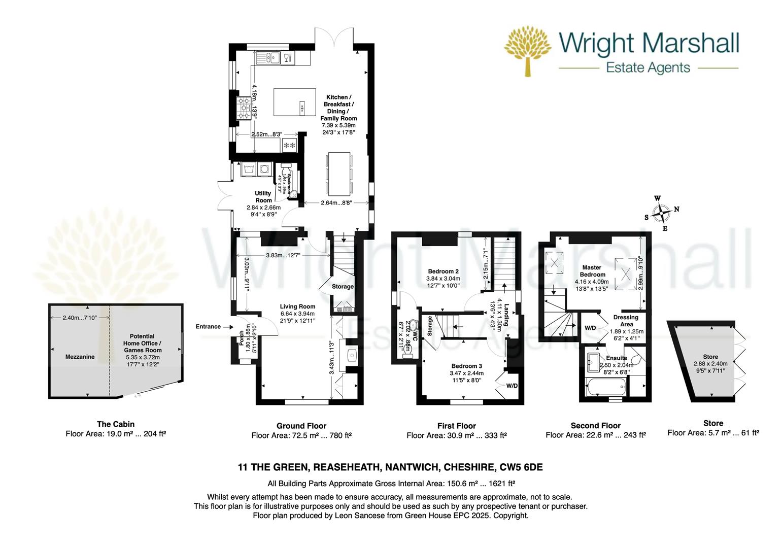 11, The Green, Nantwich floorplan